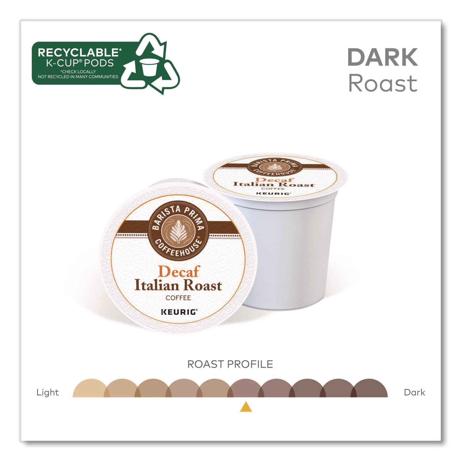 Barista Prima Coffeehouse® Decaf Italian Roast Coffee K-Cups, 24/Box, 4 Boxes/Carton - Bloom Skins