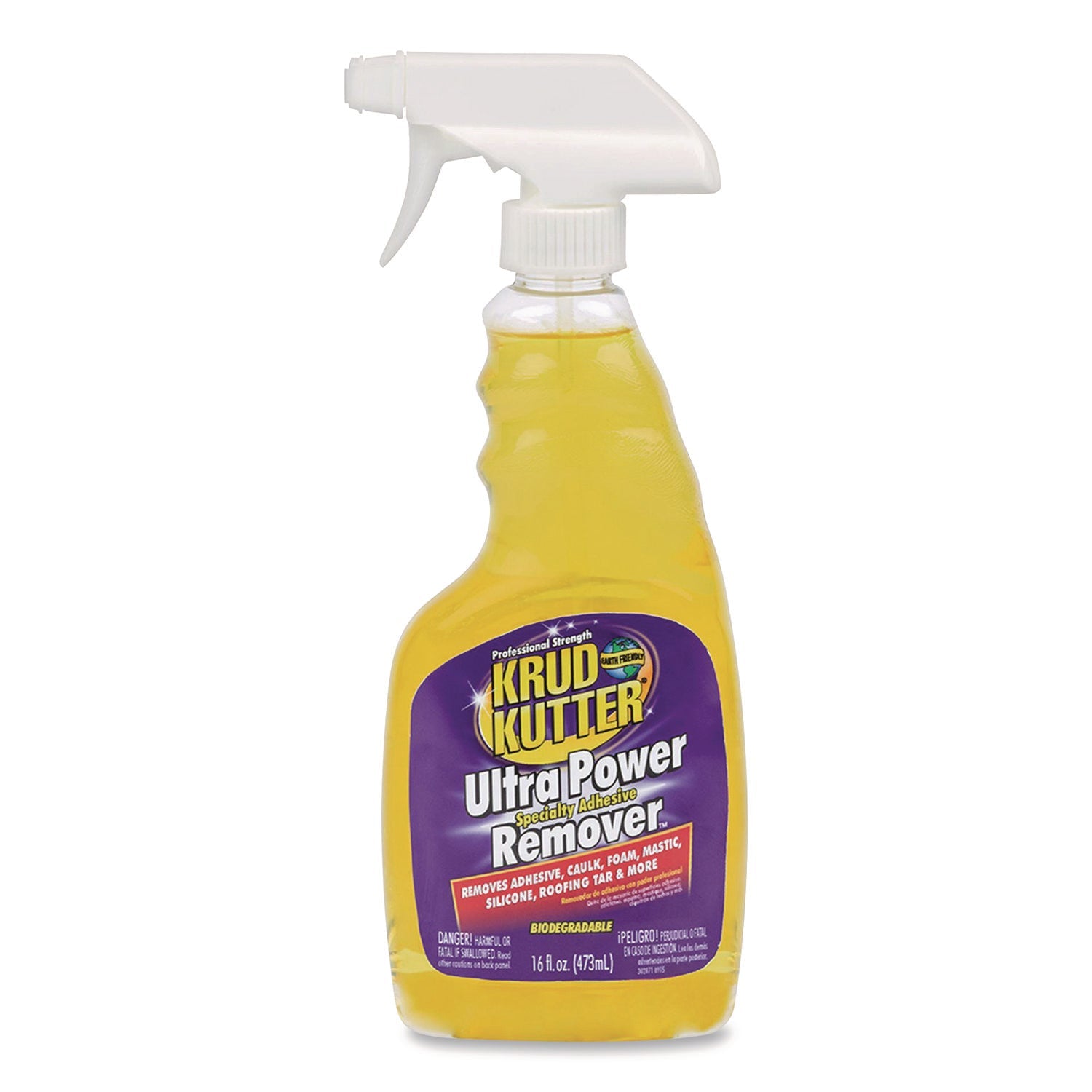 Krud Kutter® Ultra Power Specialty Adhesive Remover, 16 oz Spray Bottle, 6/Carton - Bloom Skins
