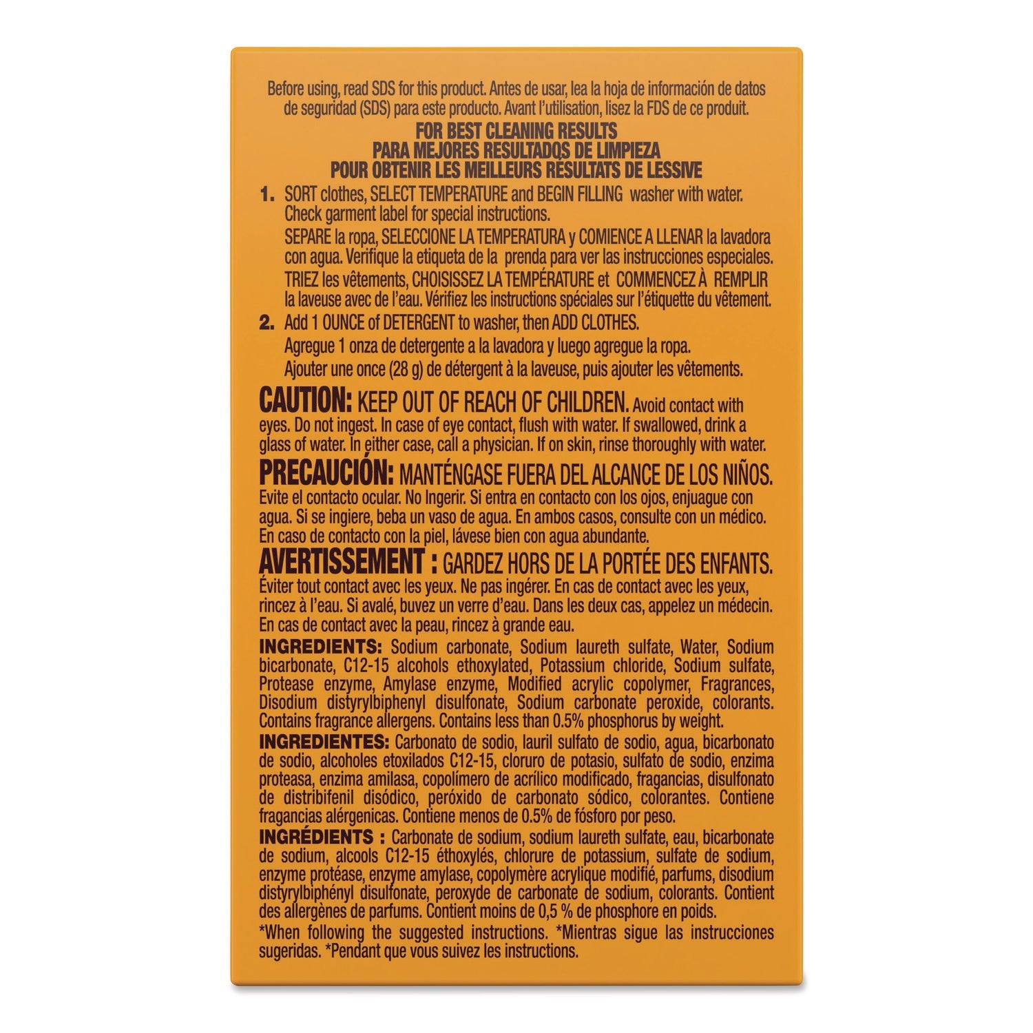 Arm & Hammer™ Plus the Power of OxiClean Powder Detergent, 2 oz Box, 156/Carton
