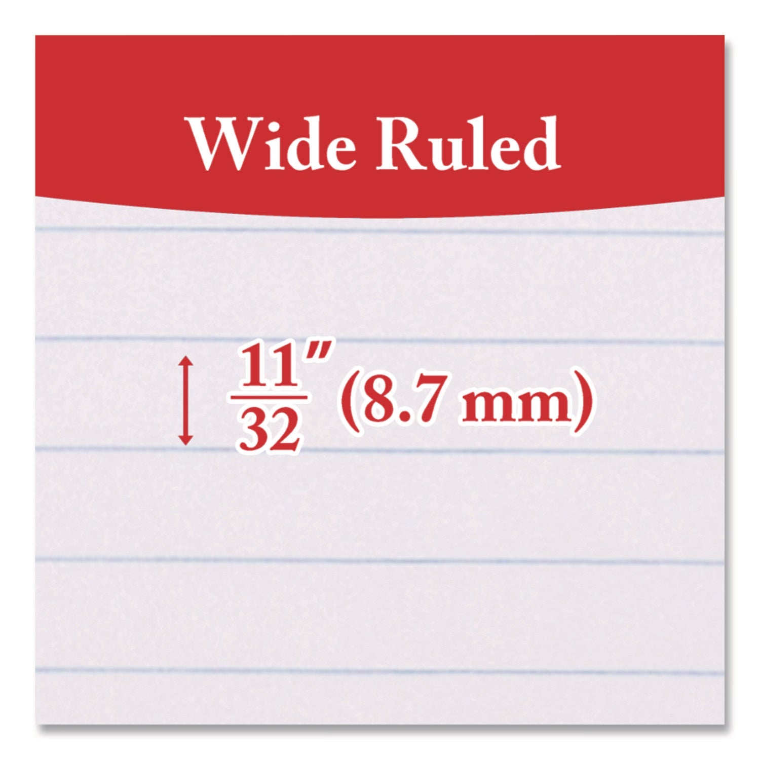 BAZIC® Products Filler Paper, Side: 3-Hole Punched, Wide/Legal Rule, 150/Pack - Bloom Skins