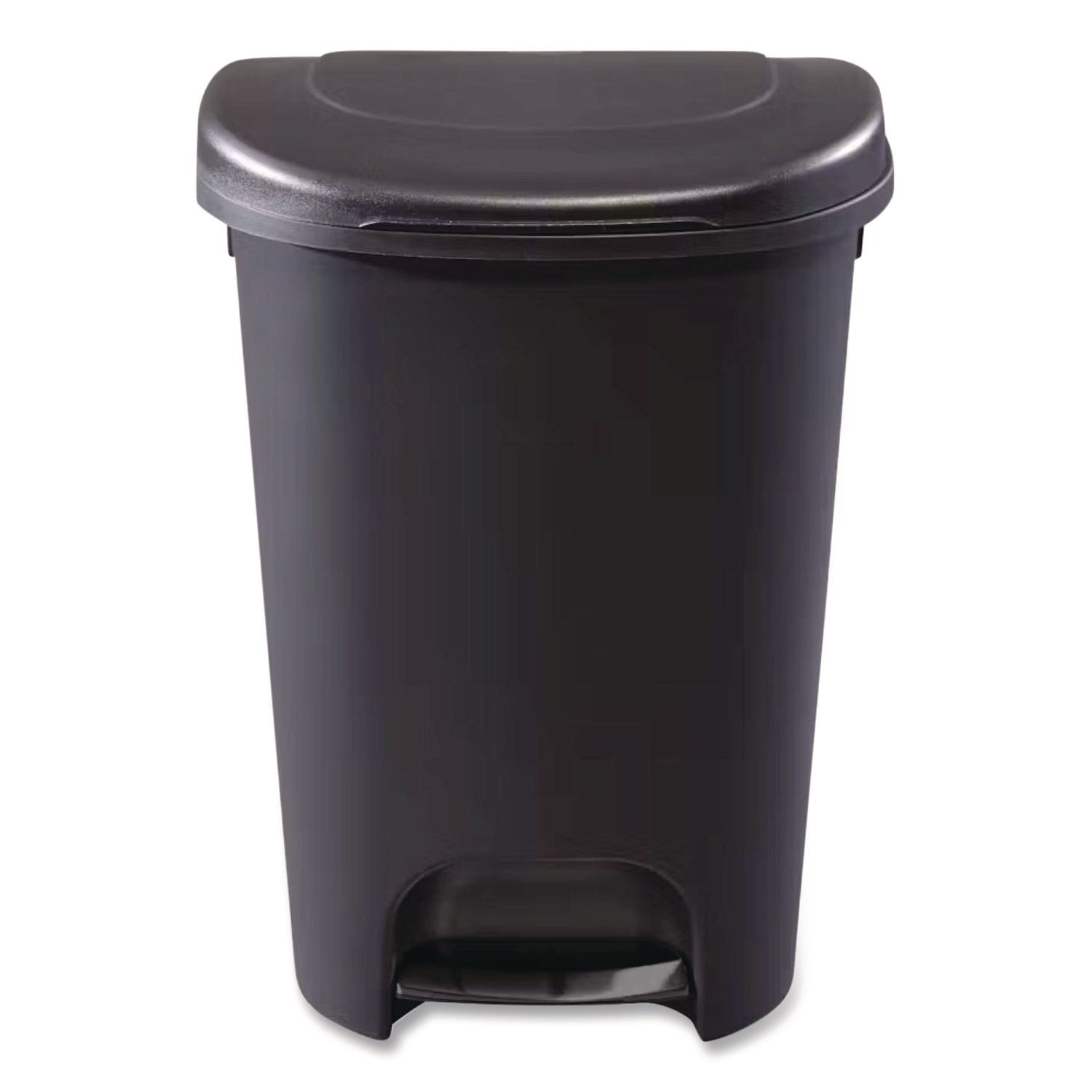 Rubbermaid® Classic Step-On Trash Can, 13 gal, Resin, Black