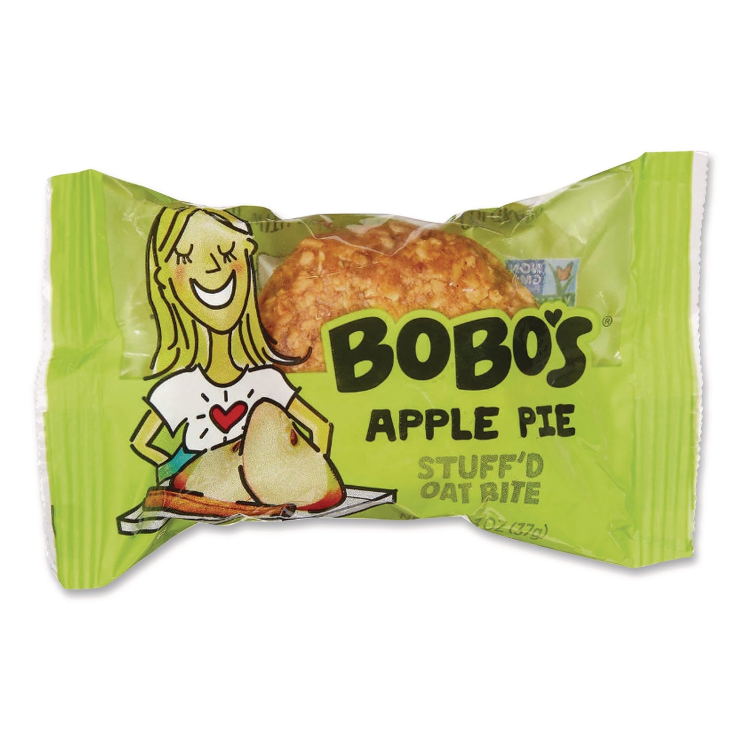 Bobo's Stuff'D Apple Pie/Strawberry Oat Bites, 1.3 oz Individually Wrapped, 24/Carton - Bloom Skins