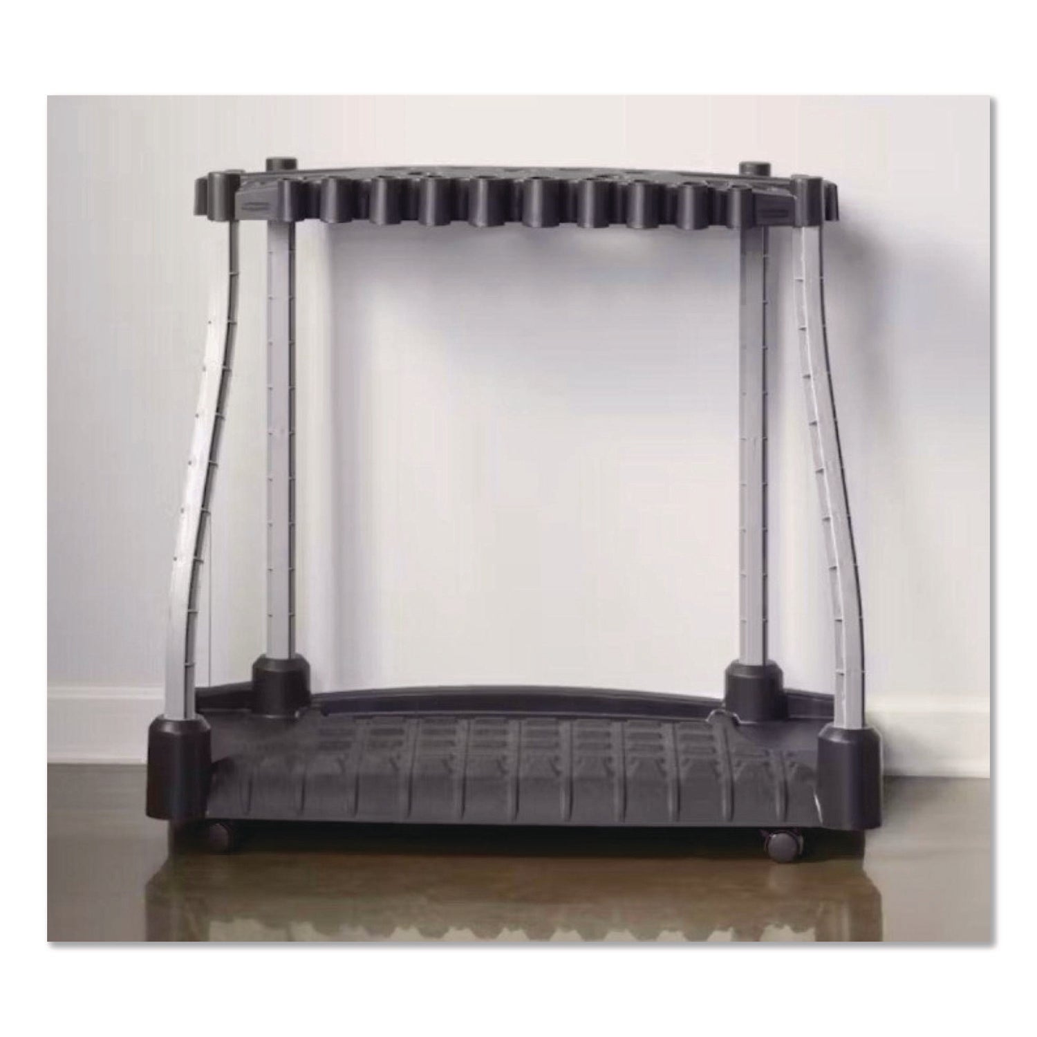 Rubbermaid® FastTrack Garage Tool Tower Rack, Plastic, Holds Up to 40 Tools, 38" x 20.5" x 34.4", Black