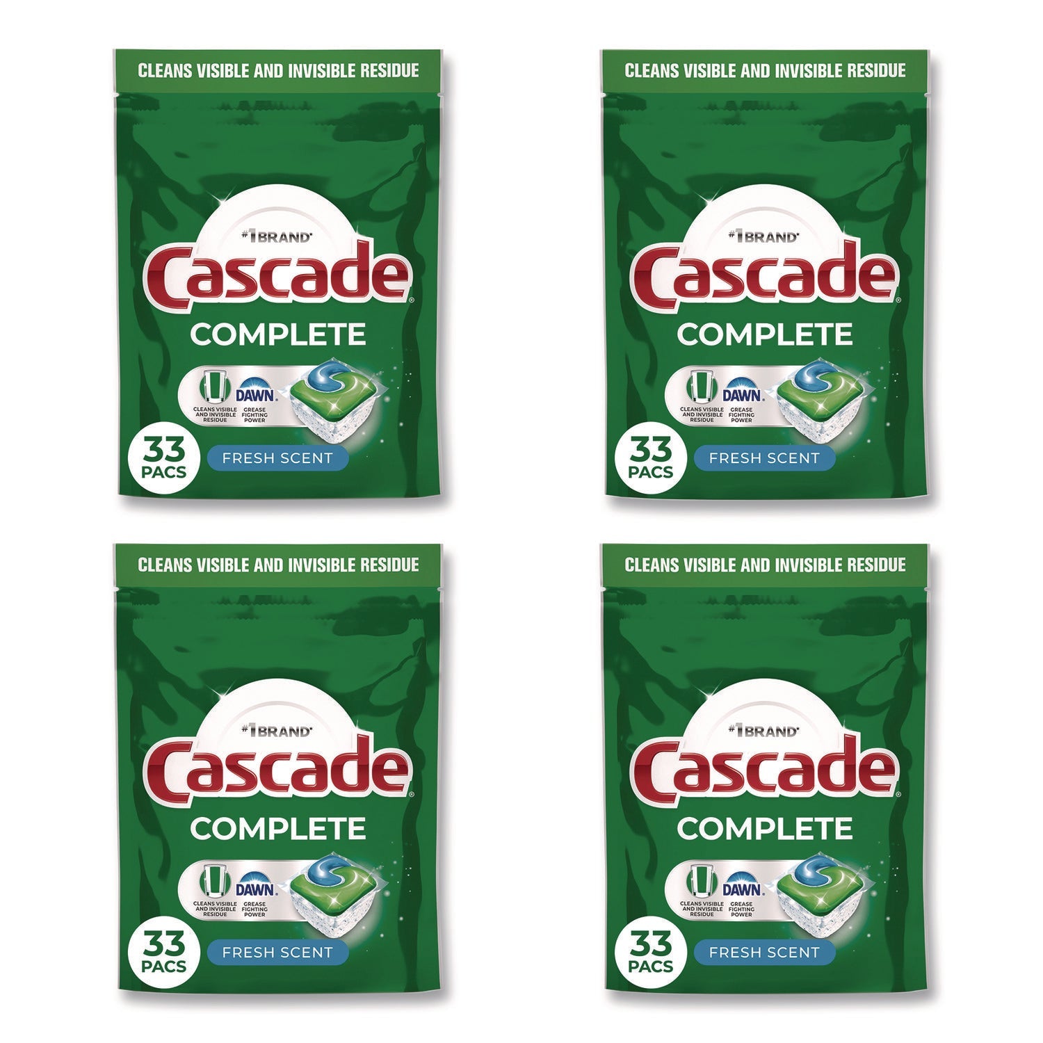 Cascade Complete ActionPacs | Fresh Scent 4/Ctn