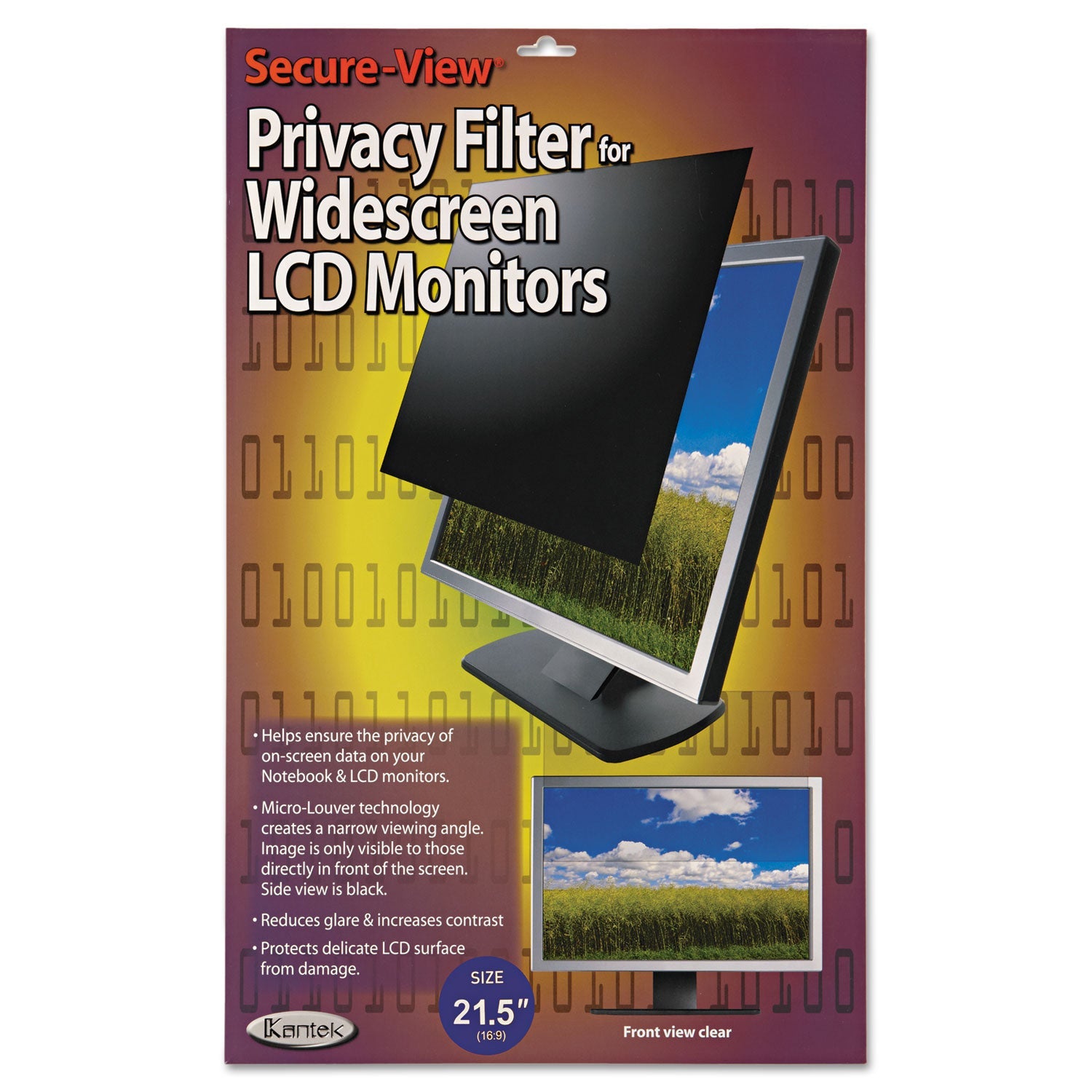 LCD Monitor Privacy Filter | For 21.5" Widescreen