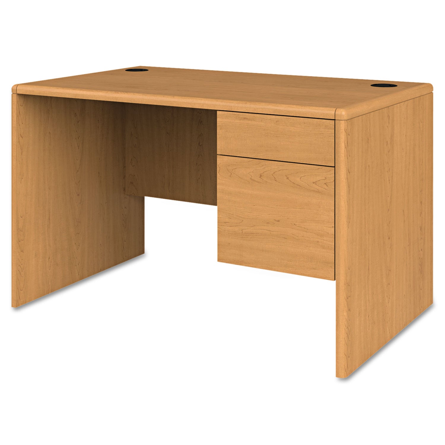 Single Pedestal Desk | HON 10700, 48" Harvest
