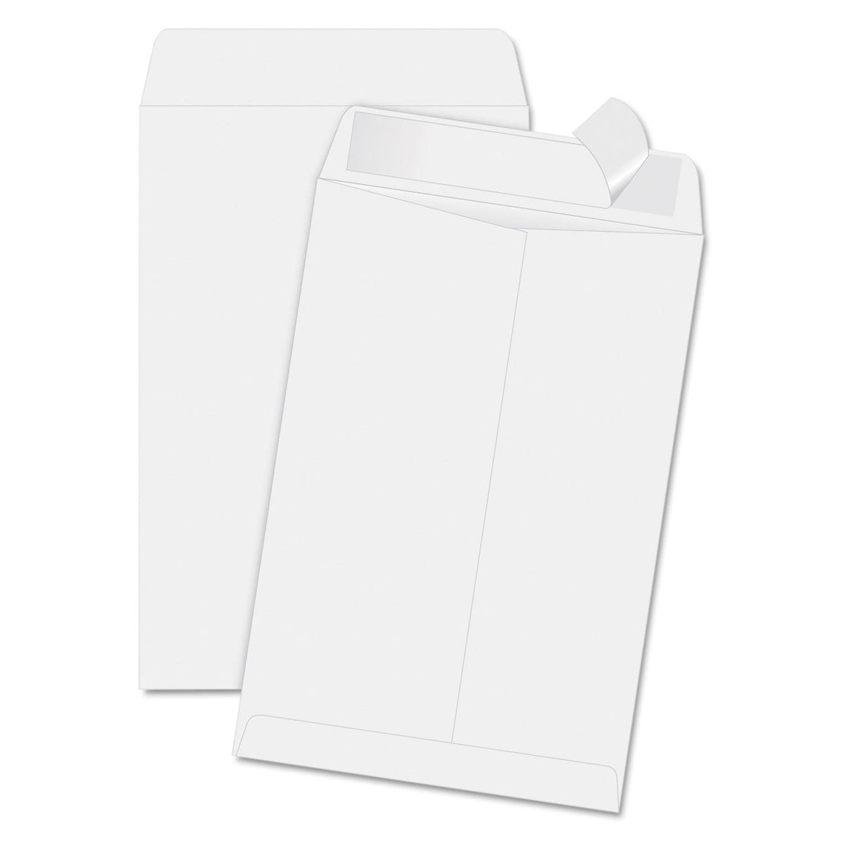 Quality Park™ Redi-Strip Catalog Envelope, #1 3/4, Cheese Blade Flap, Redi-Strip Adhesive Closure, 6.5 x 9.5, White, 100/Box