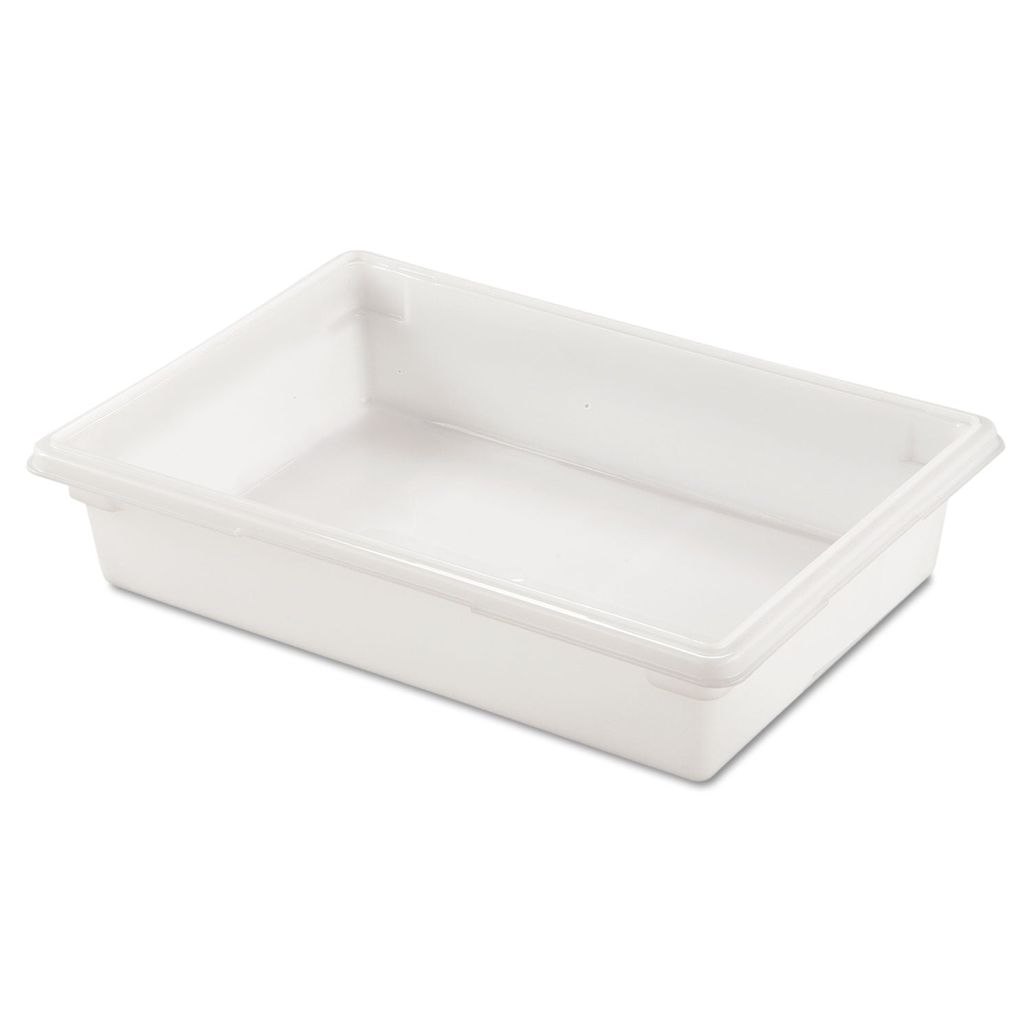 Rubbermaid® Commercial Food/Tote Boxes, 8.5 gal, 26 x 18 x 6, White, Plastic