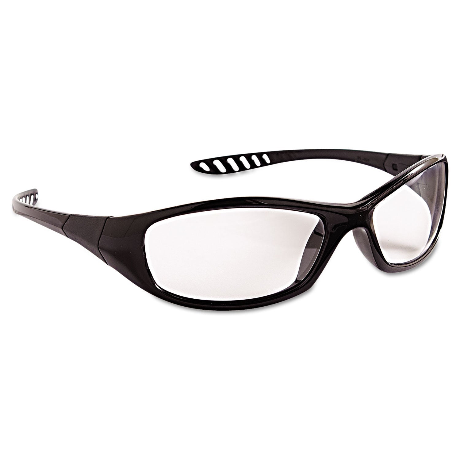KleenGuard™ V40 HellRaiser Safety Glasses, Black Frame, Clear Lens - Bloom Skins
