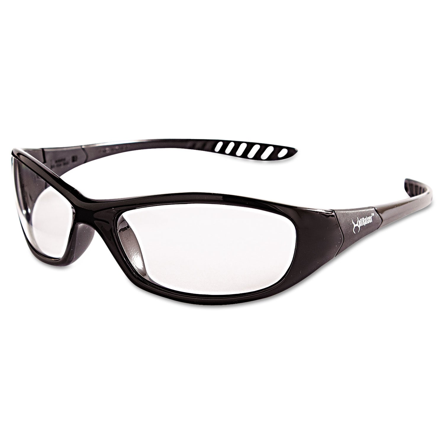 KleenGuard™ V40 HellRaiser Safety Glasses, Black Frame, Clear Anti-Fog Lens - Bloom Skins