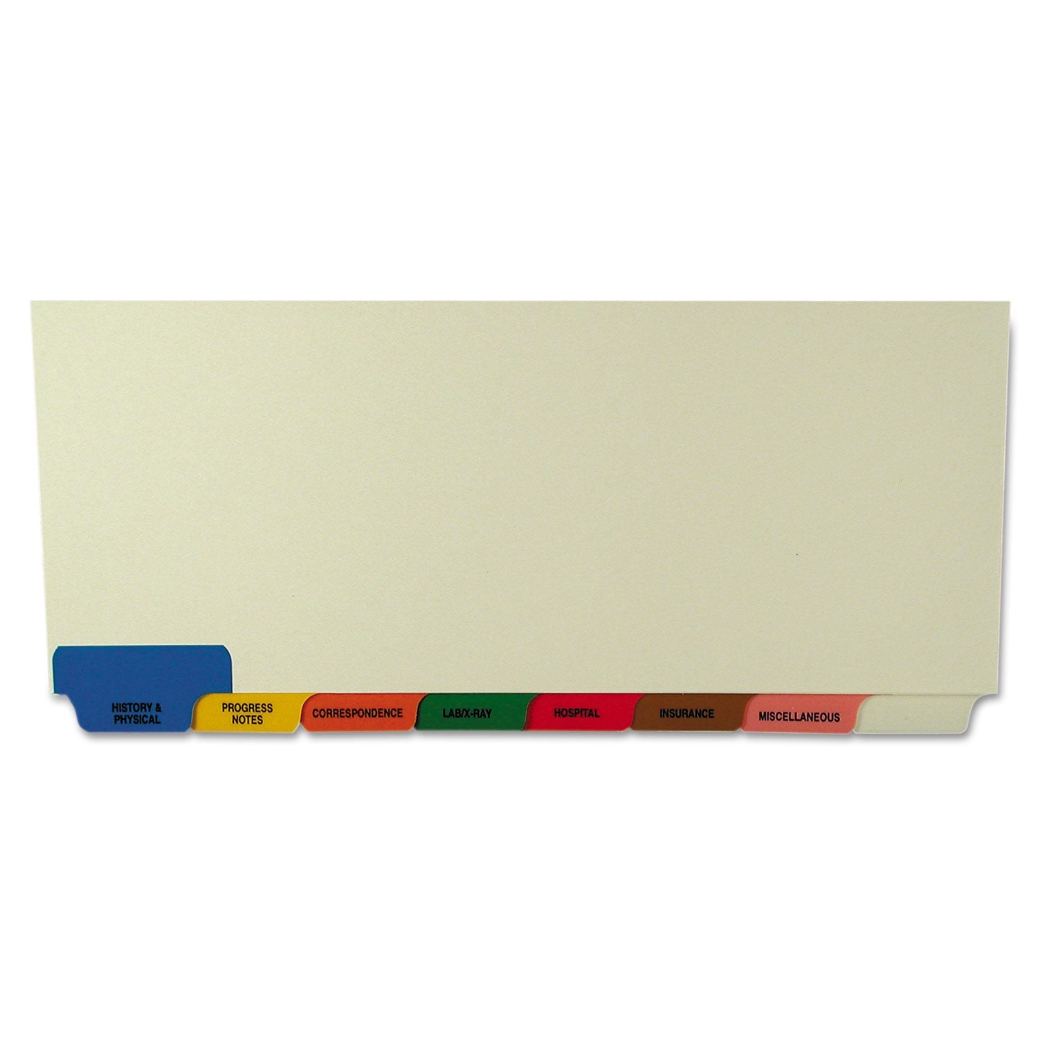 Bottom Tab Medical Chart Divider Set | Tabbies®