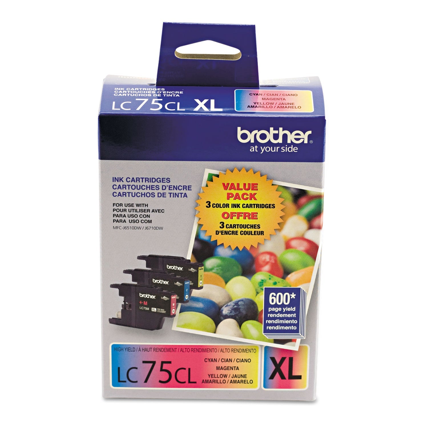 LC753PKS Innobella High-Yield Ink | CMY 3-Pack