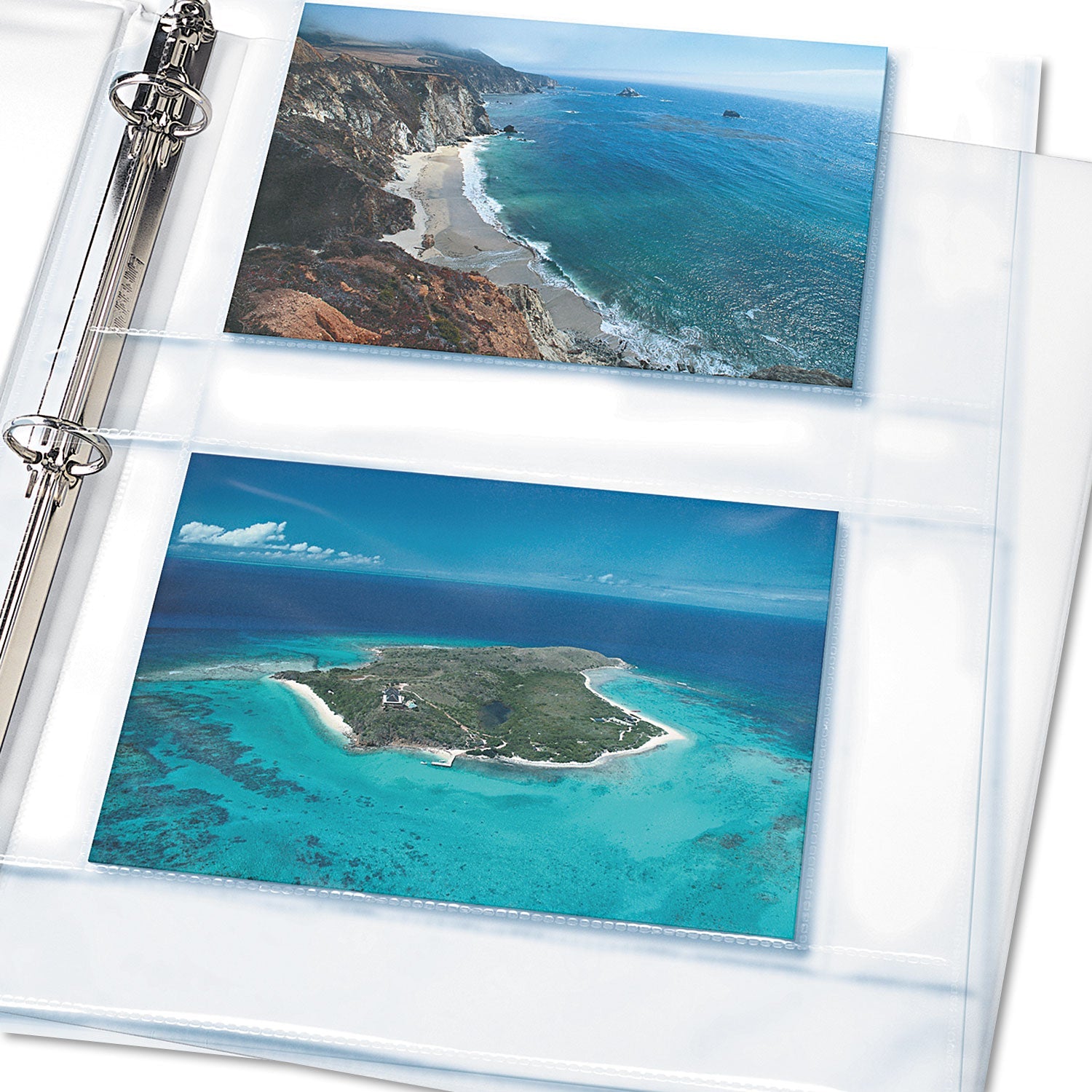 Avery® Photo Storage Pages For Four 4 X 6 Horizontal Photos, 3-Hole Punched, 10/pack