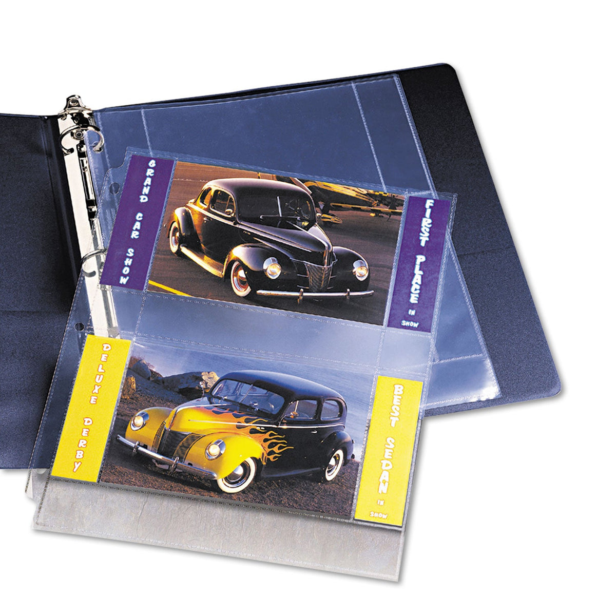 Avery® Photo Storage Pages For Four 4 X 6 Horizontal Photos, 3-Hole Punched, 10/pack