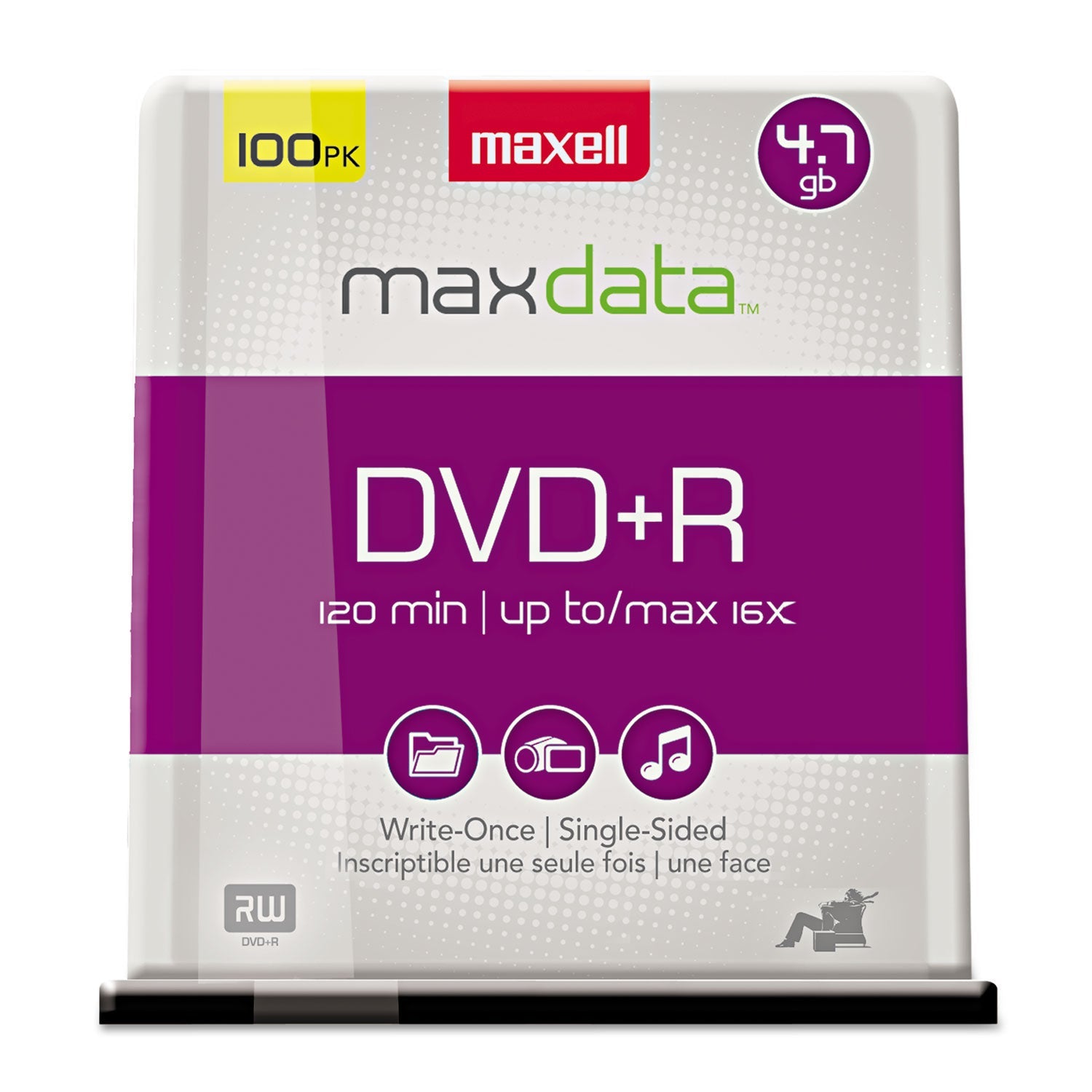 DVD+R High-Speed Recordable Disc | 16x, 100/Pack