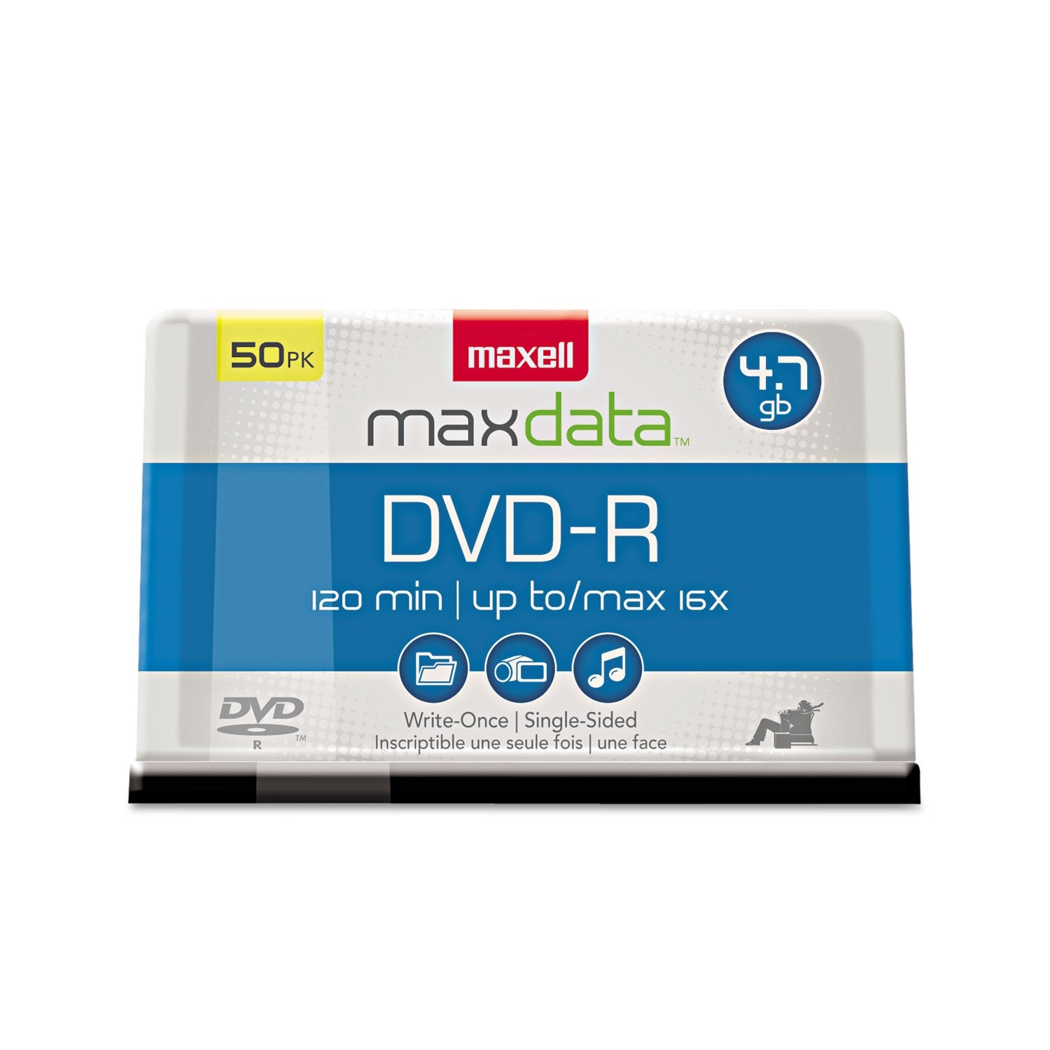 Maxell DVD-R Recordable Disc | 4.7 GB Gold 50/Pack