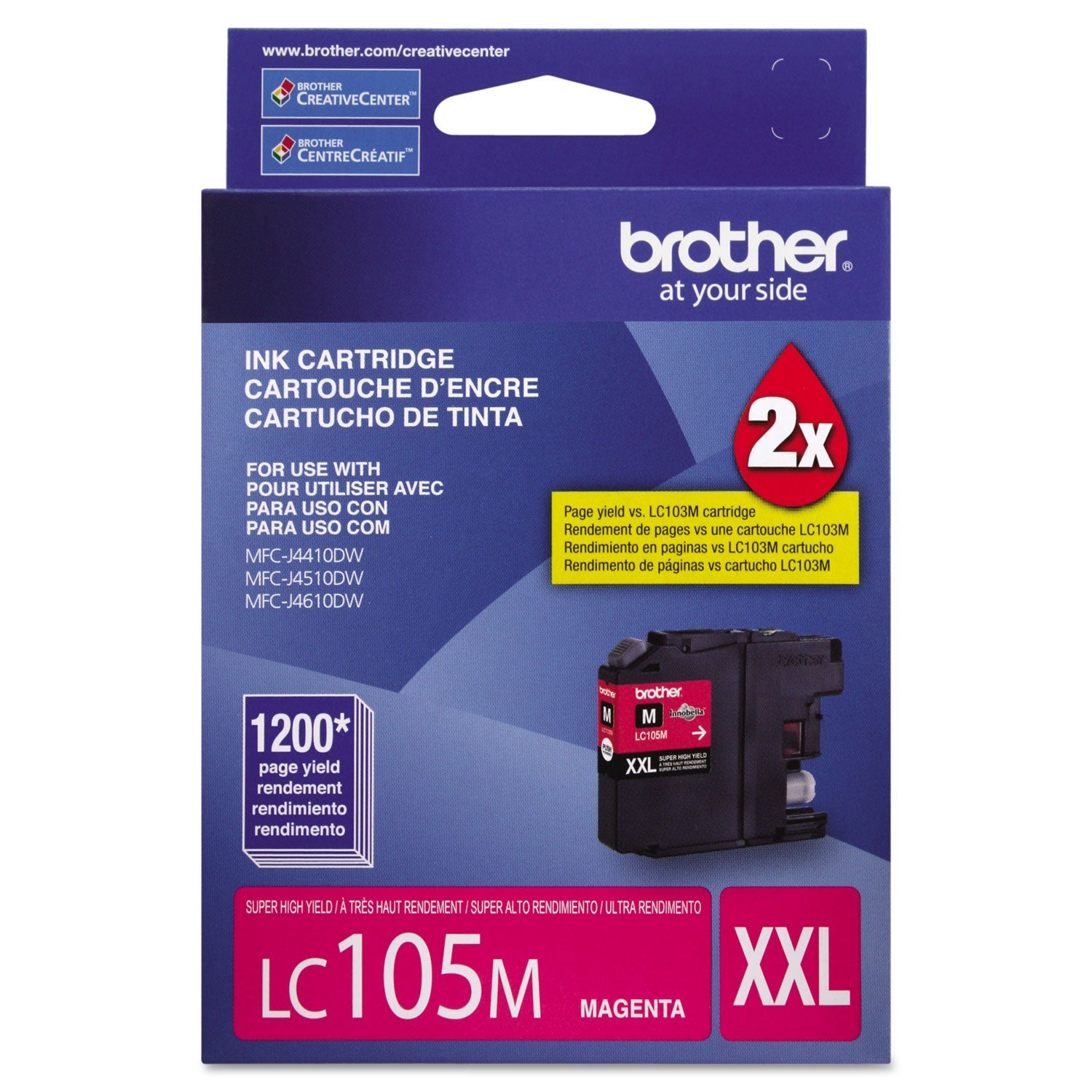 Brother Lc105m Super High-Yield Ink | Magenta