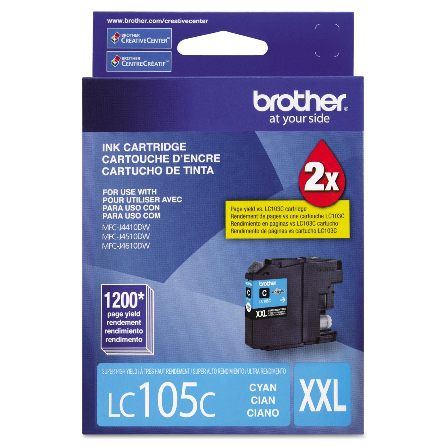 Brother Lc105c Super High-Yield Ink | Cyan