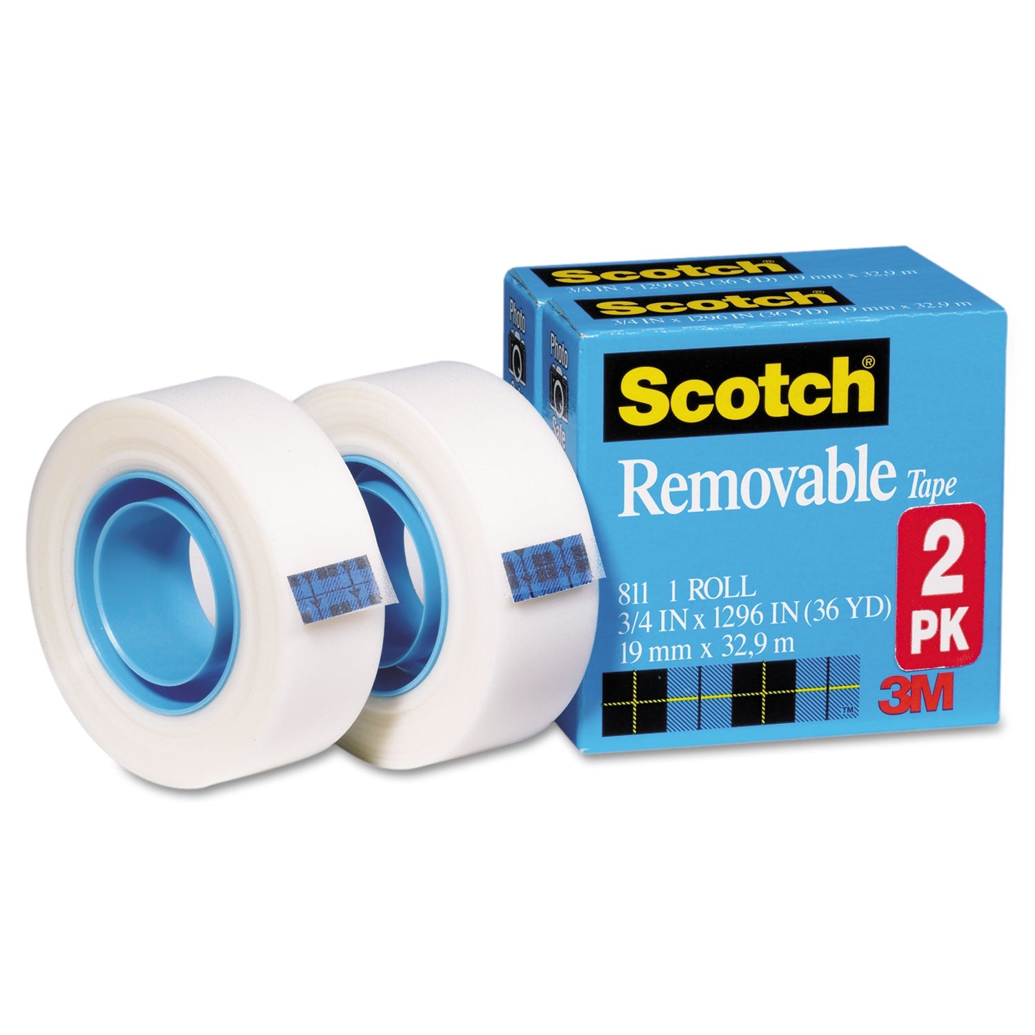 Scotch® Removable Tape | 2-Pack