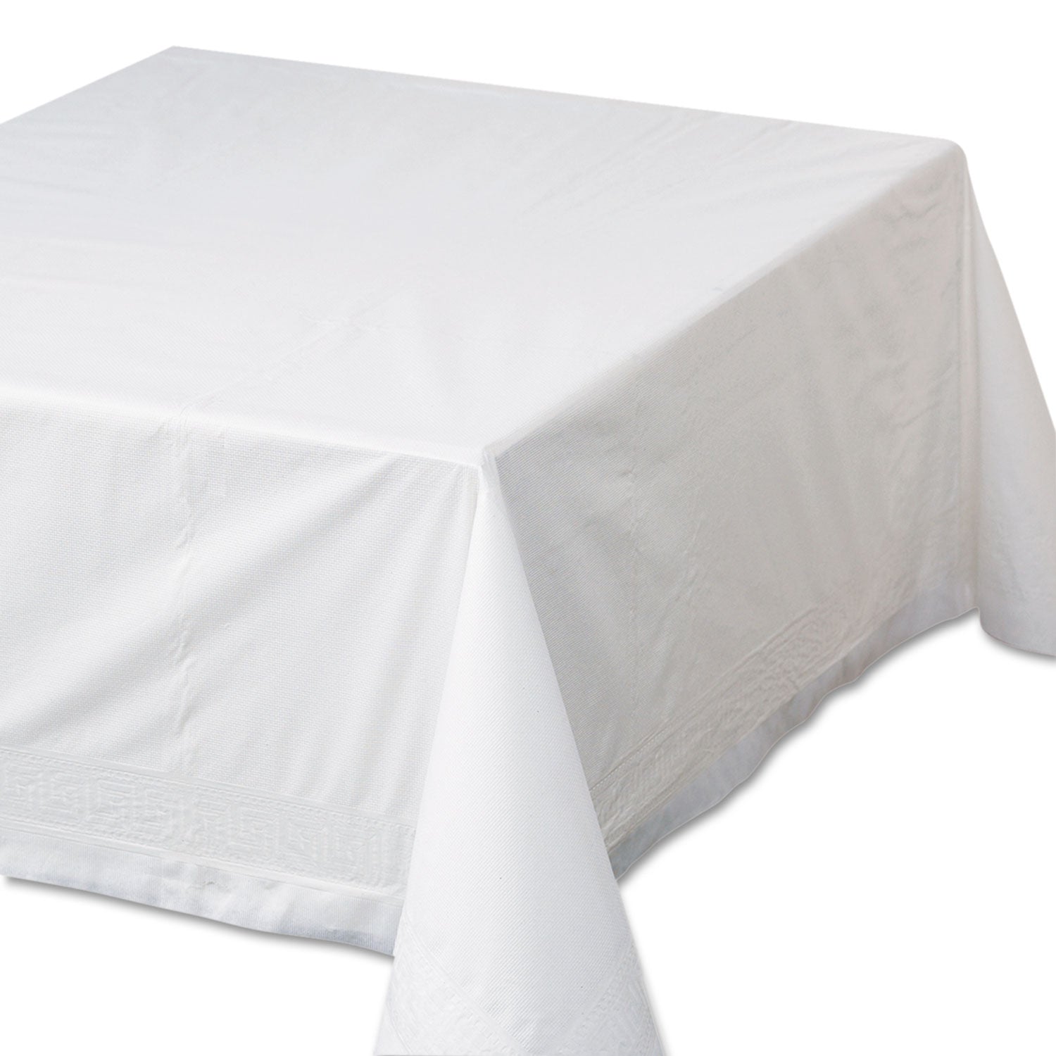 Tissue/Poly Tablecovers | 72x72, White, 25/Ctn