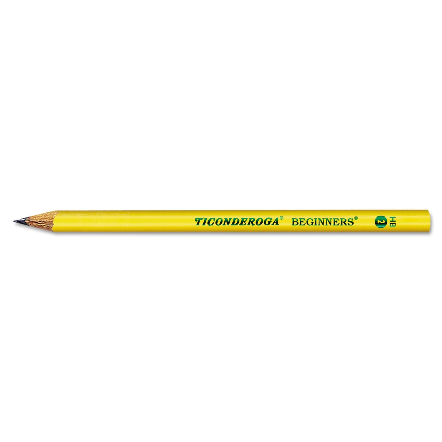 Dixon® Ticonderoga Beginners Woodcase Pencil with Microban, HB (#2), Black Lead, Yellow Barrel, Dozen - Bloom Skins