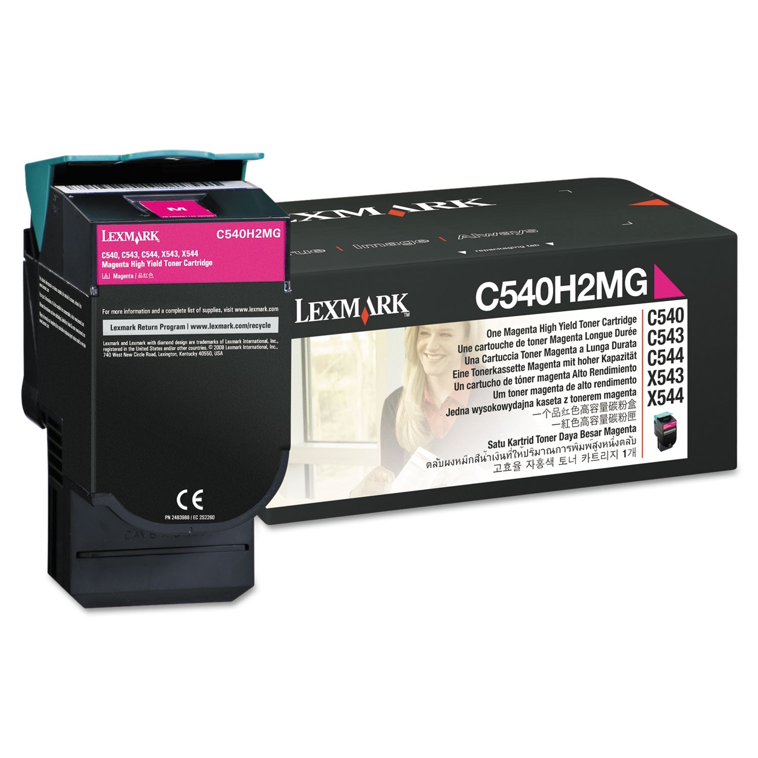 Lexmark C540H2MG High-Yield Toner | Magenta