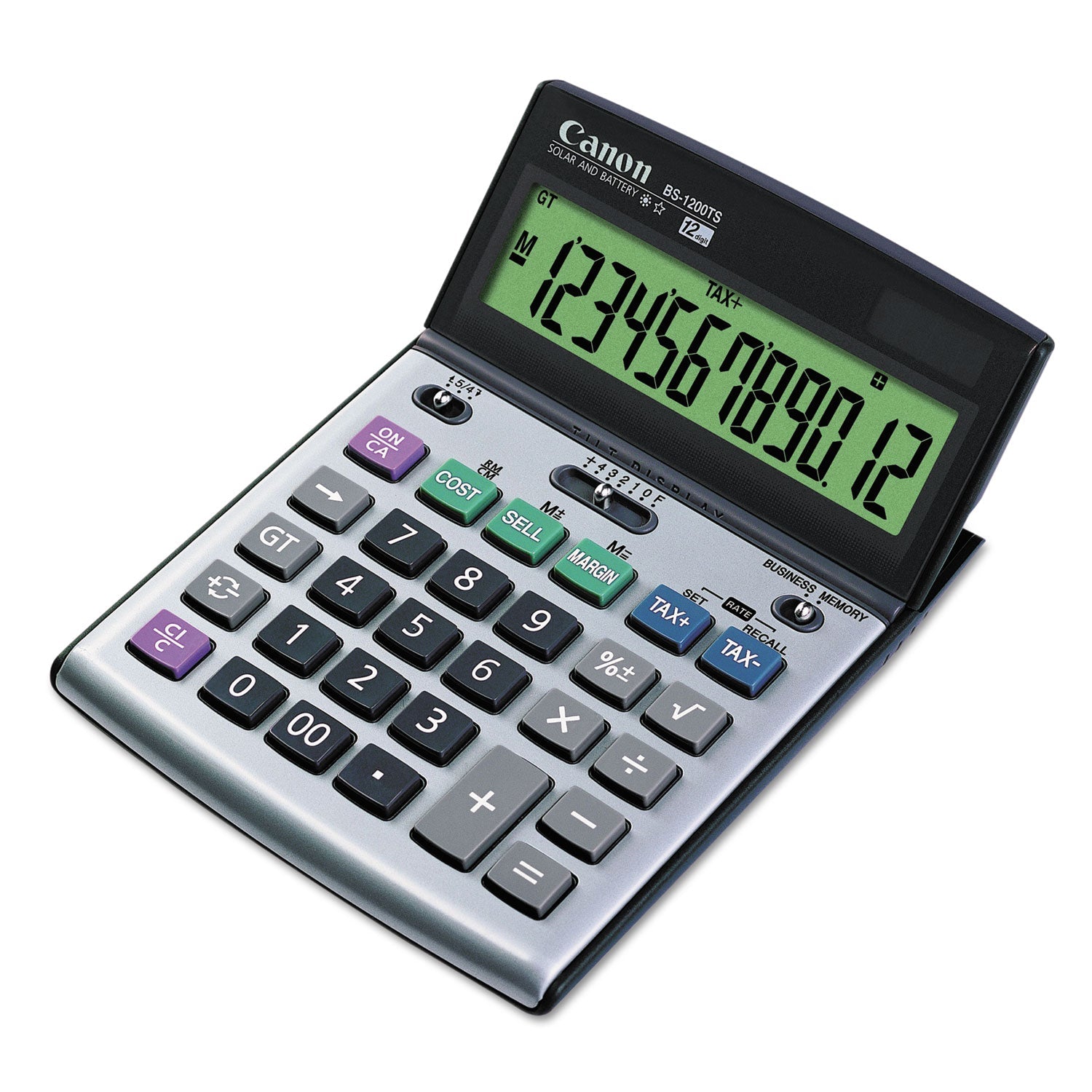 Canon® BS-1200TS Desktop Calculator, 12-Digit LCD