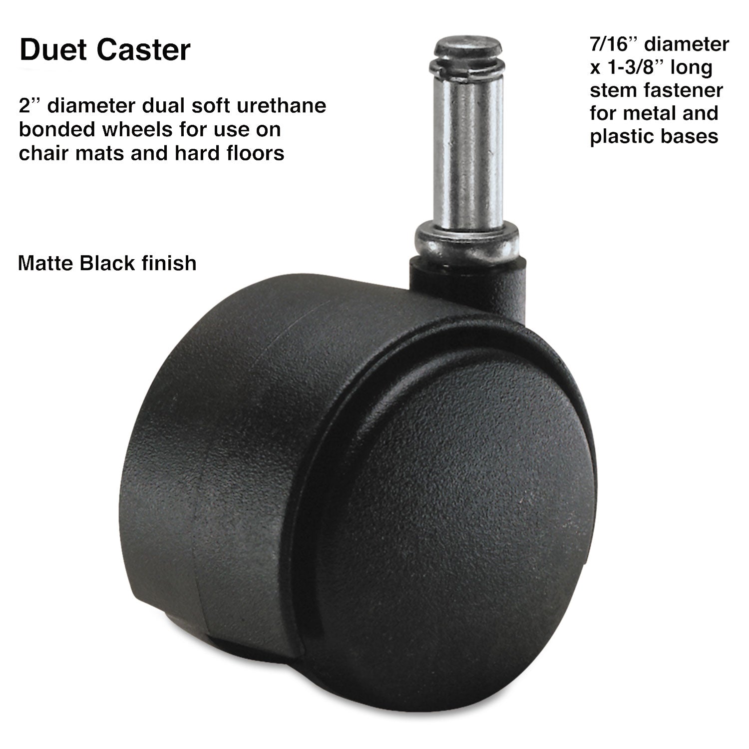 Duet Dual Wheels | Grip Ring Stem, 2", 5/Set