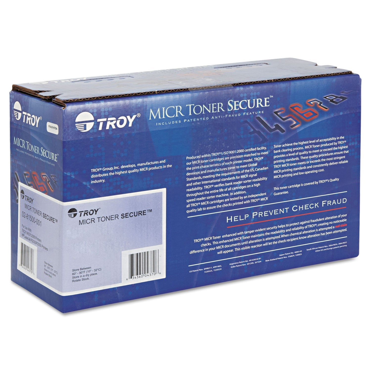 TROY 80A MICR Toner Secure | For HP CF280A
