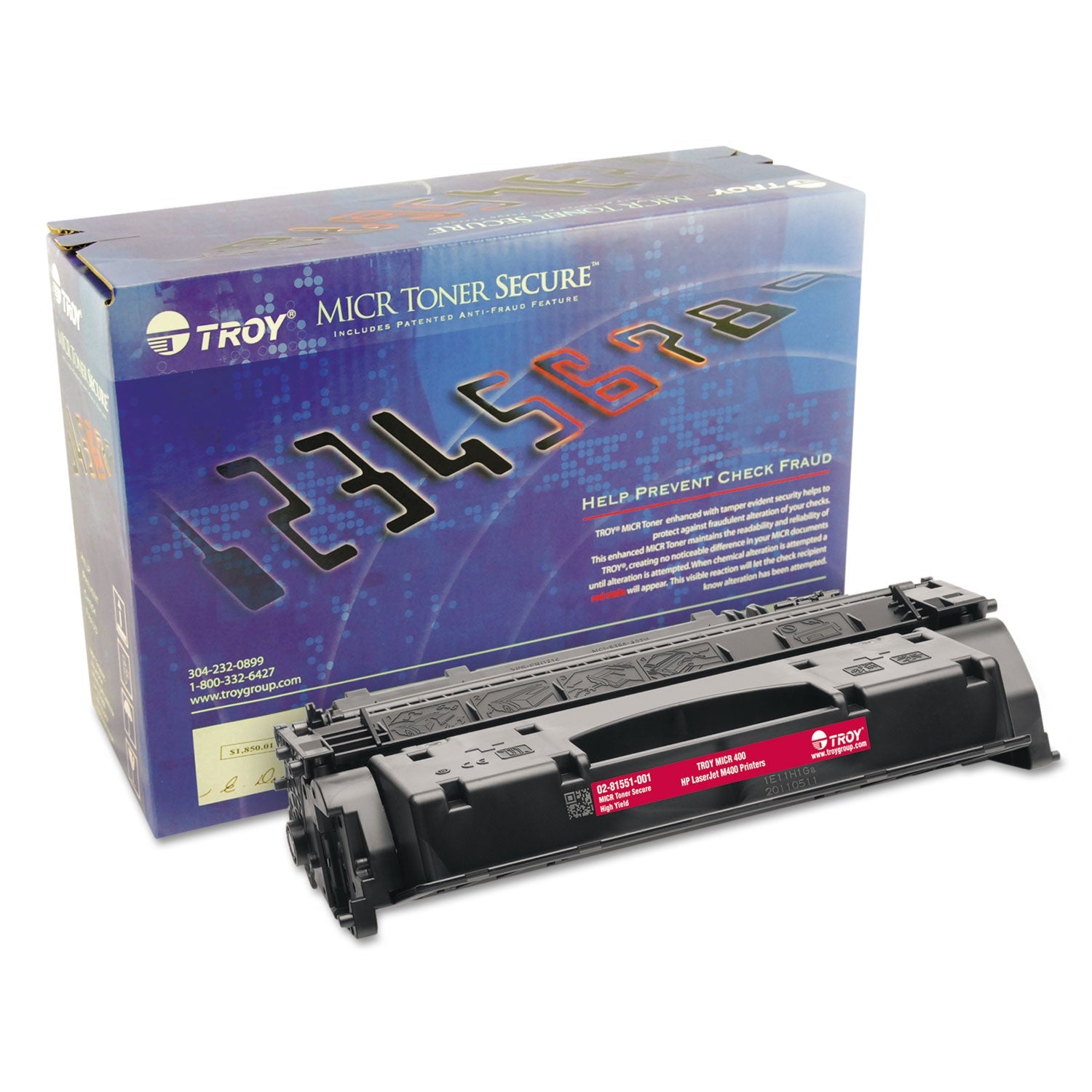 High-Yield MICR Toner Secure | 80X for HP