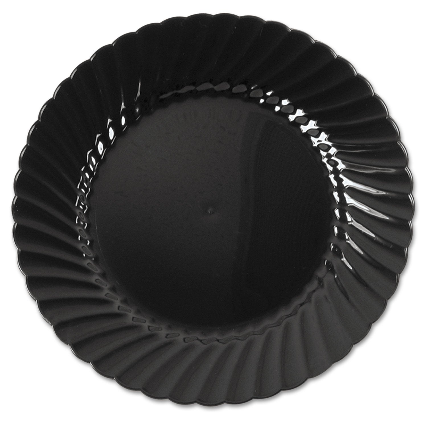 Classicware Plastic Plates | 6" Black | 180-Ct