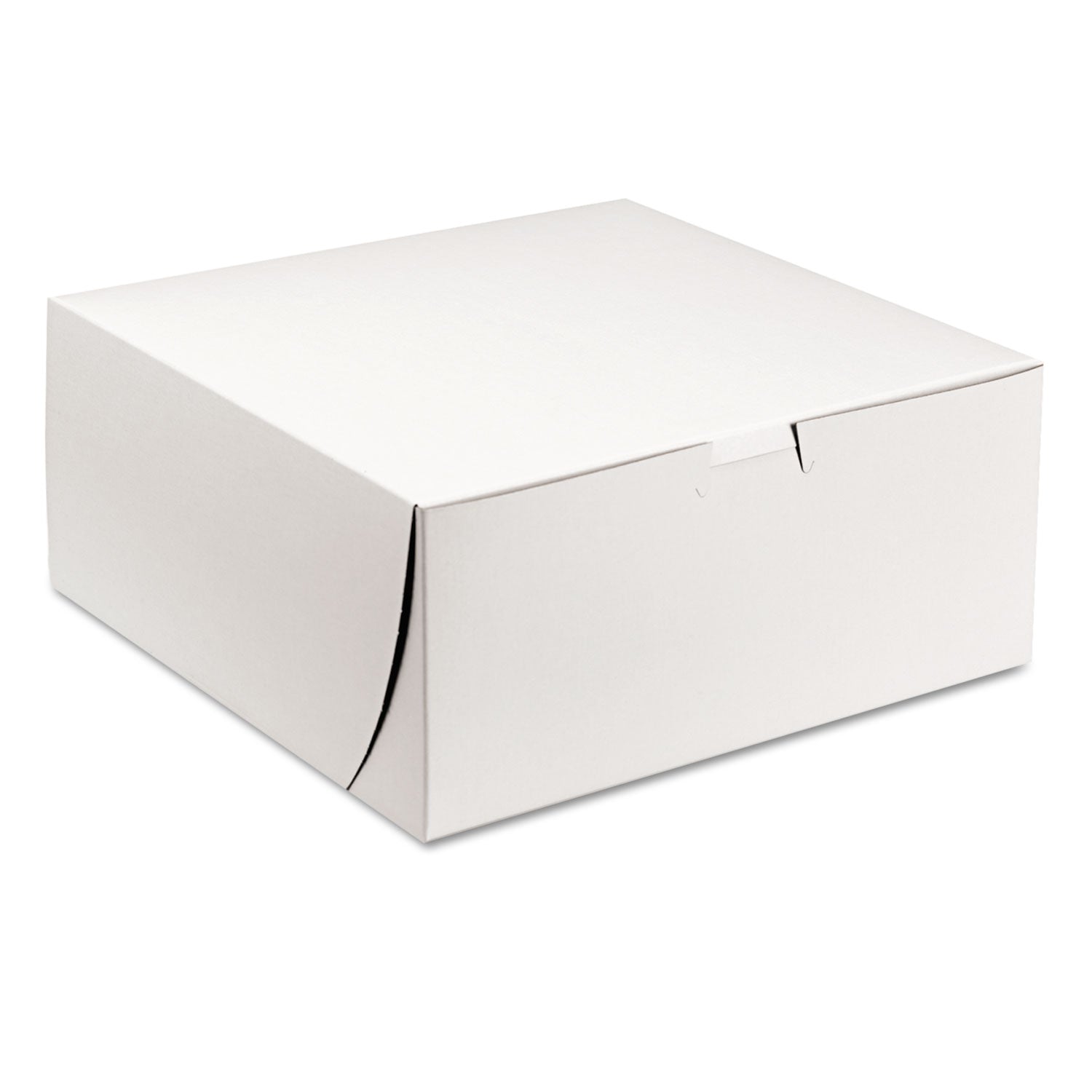 White One-Piece Non-Window Bakery Boxes | 9x9x4