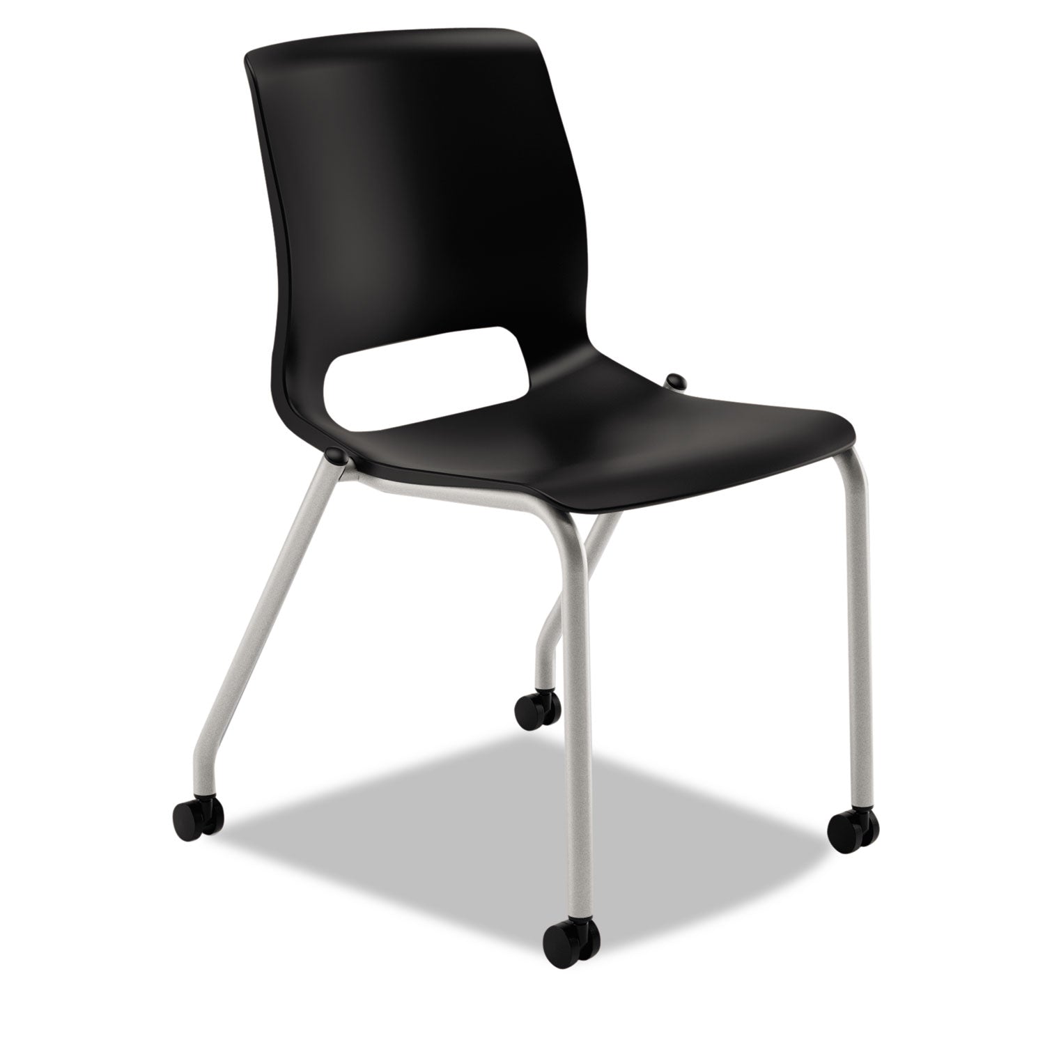 Four-Leg Stacking Chair | Onyx Fabric, 2-Pack