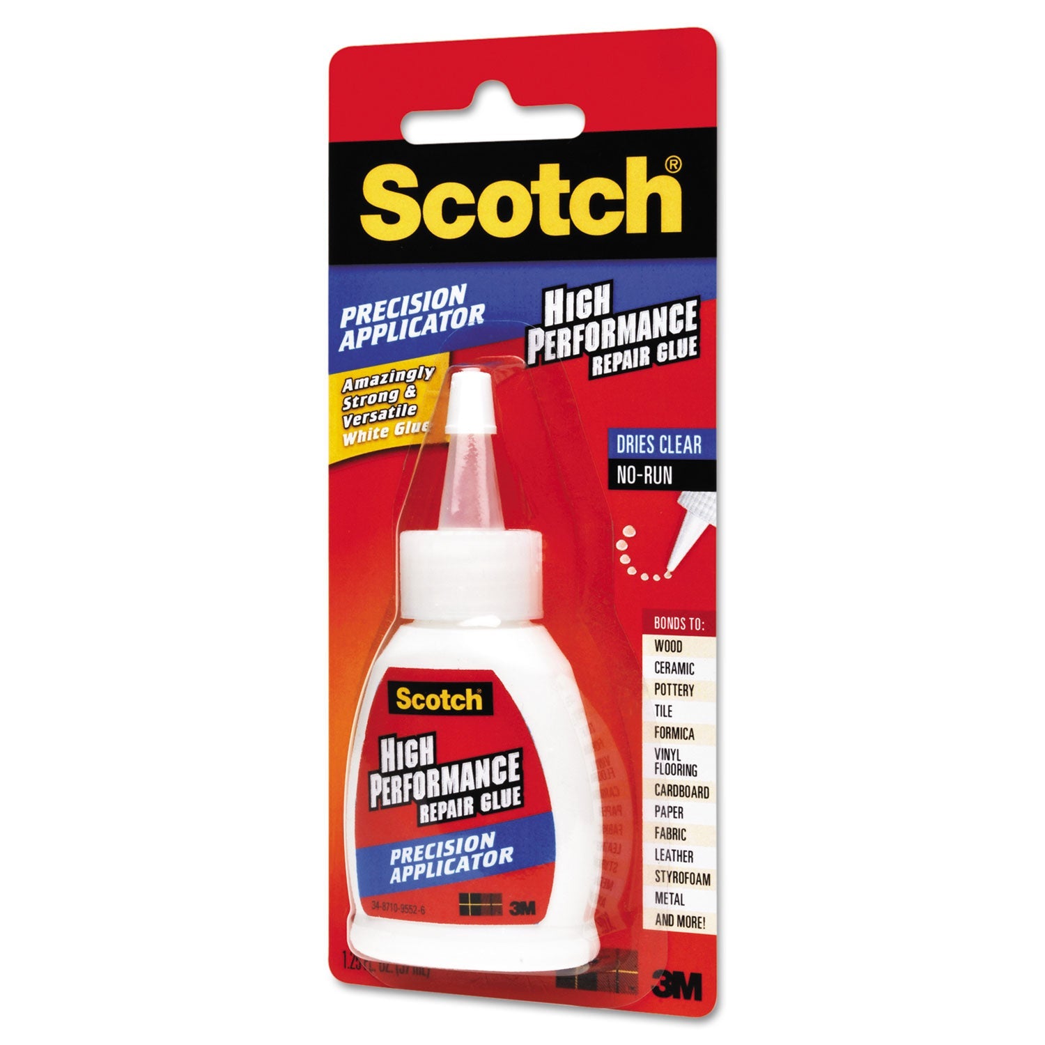Scotch® Maximum Strength All-Purpose High-Performance Repair Glue, 1.25 Oz, Dries Clear