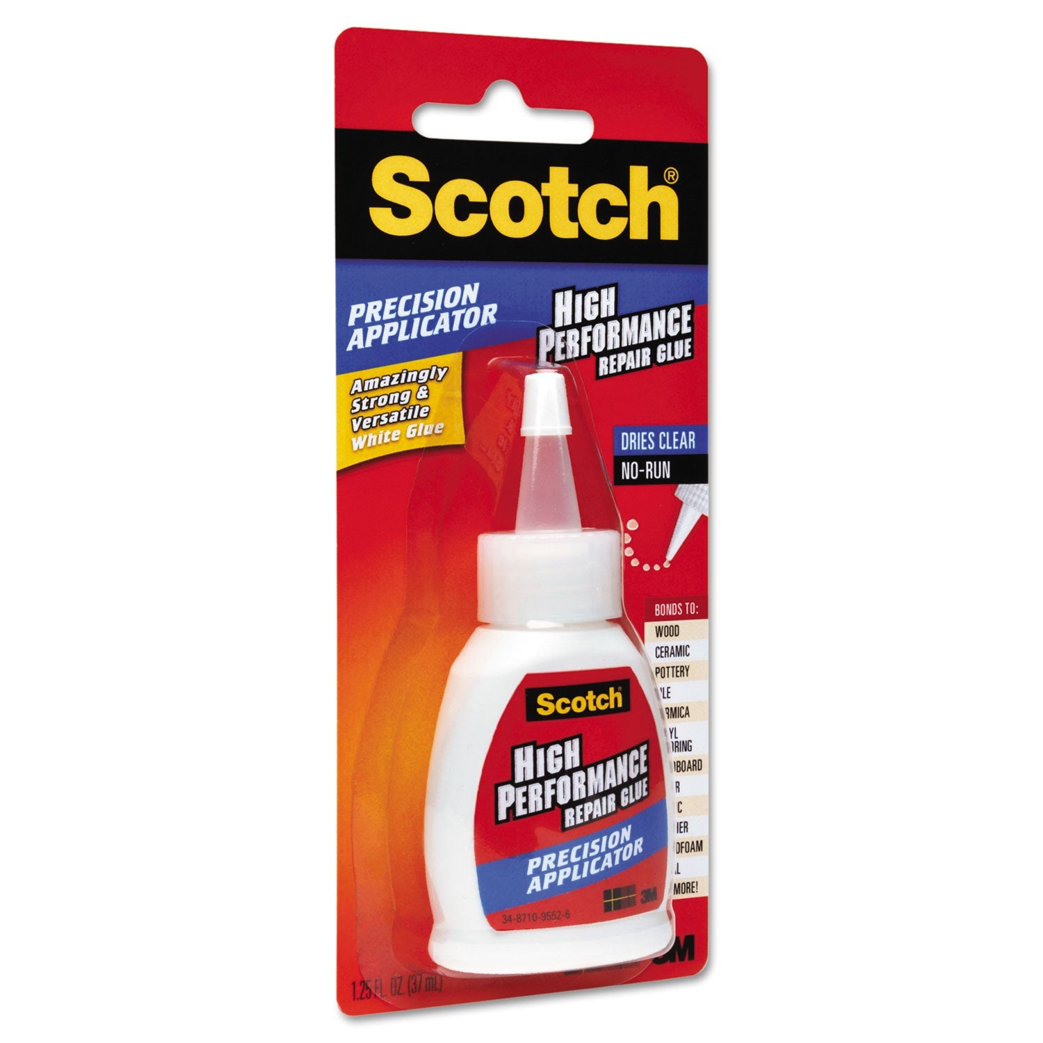 Scotch® Maximum Strength All-Purpose High-Performance Repair Glue, 1.25 Oz, Dries Clear