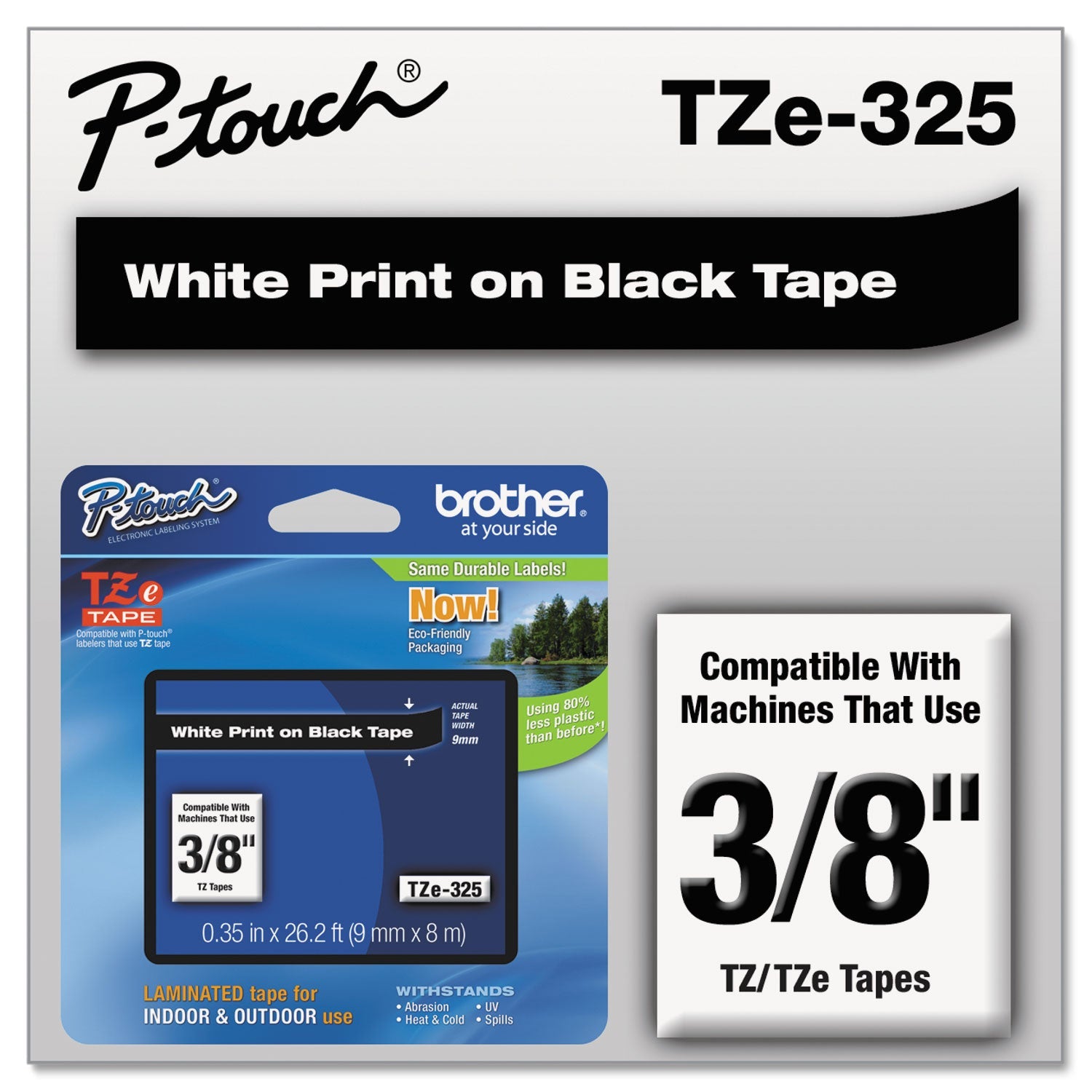 Brother P-Touch Tze Laminated Labeling Tape