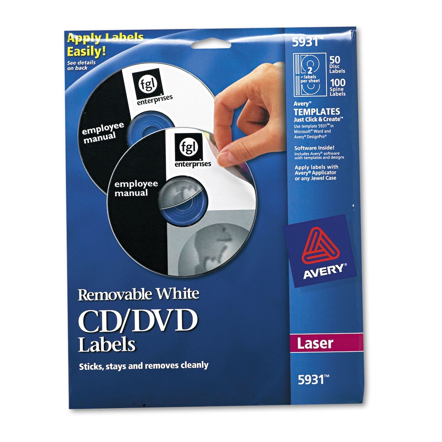 Laser CD Labels | Matte White | 50/pack