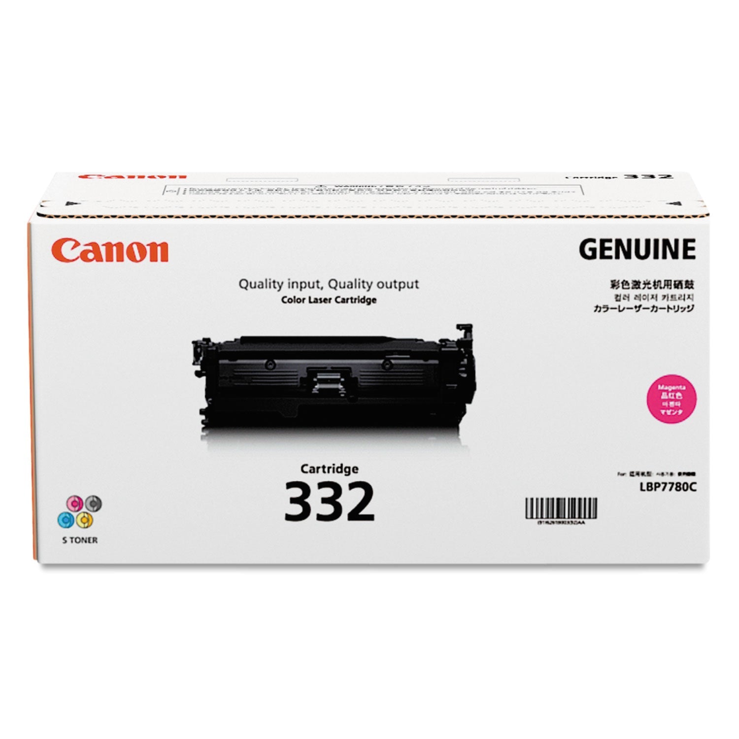 Canon® 6261b012 (332) Toner, 6,400 Page-Yield, Magenta
