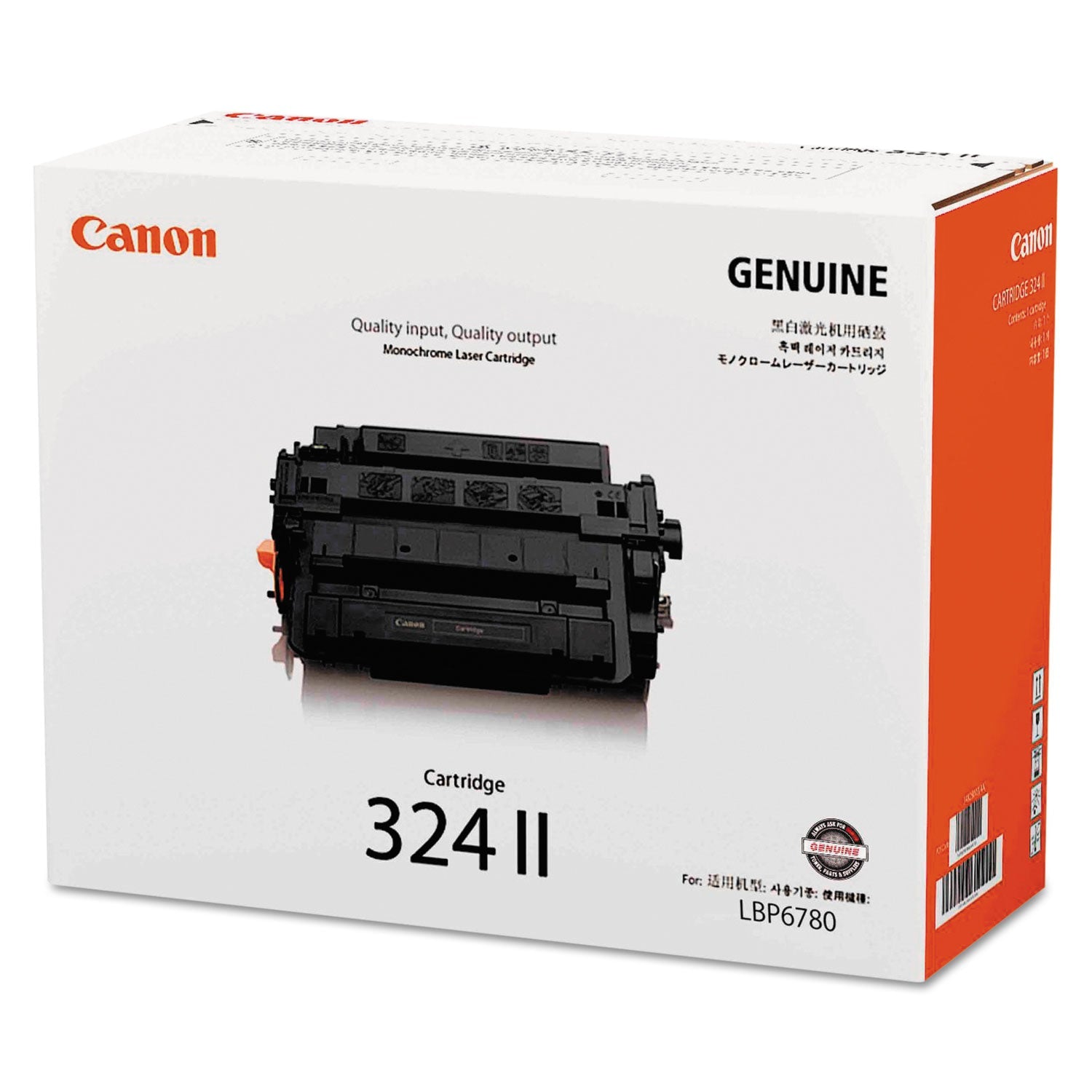 Canon® 3482b003 (324ll) High-Yield Toner, 12,500 Page-Yield, Black