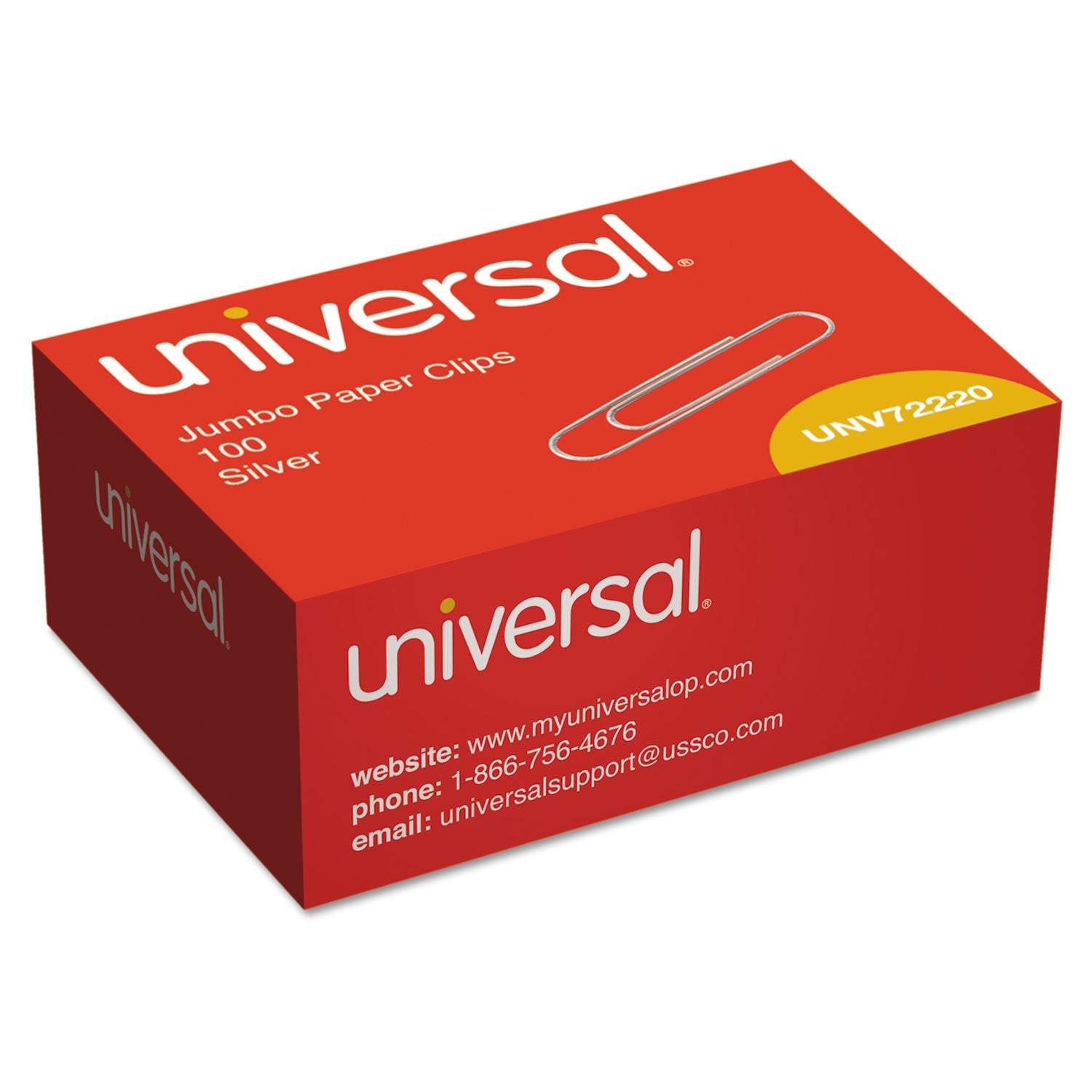 Paper Clips | Jumbo | Silver, 100/Box