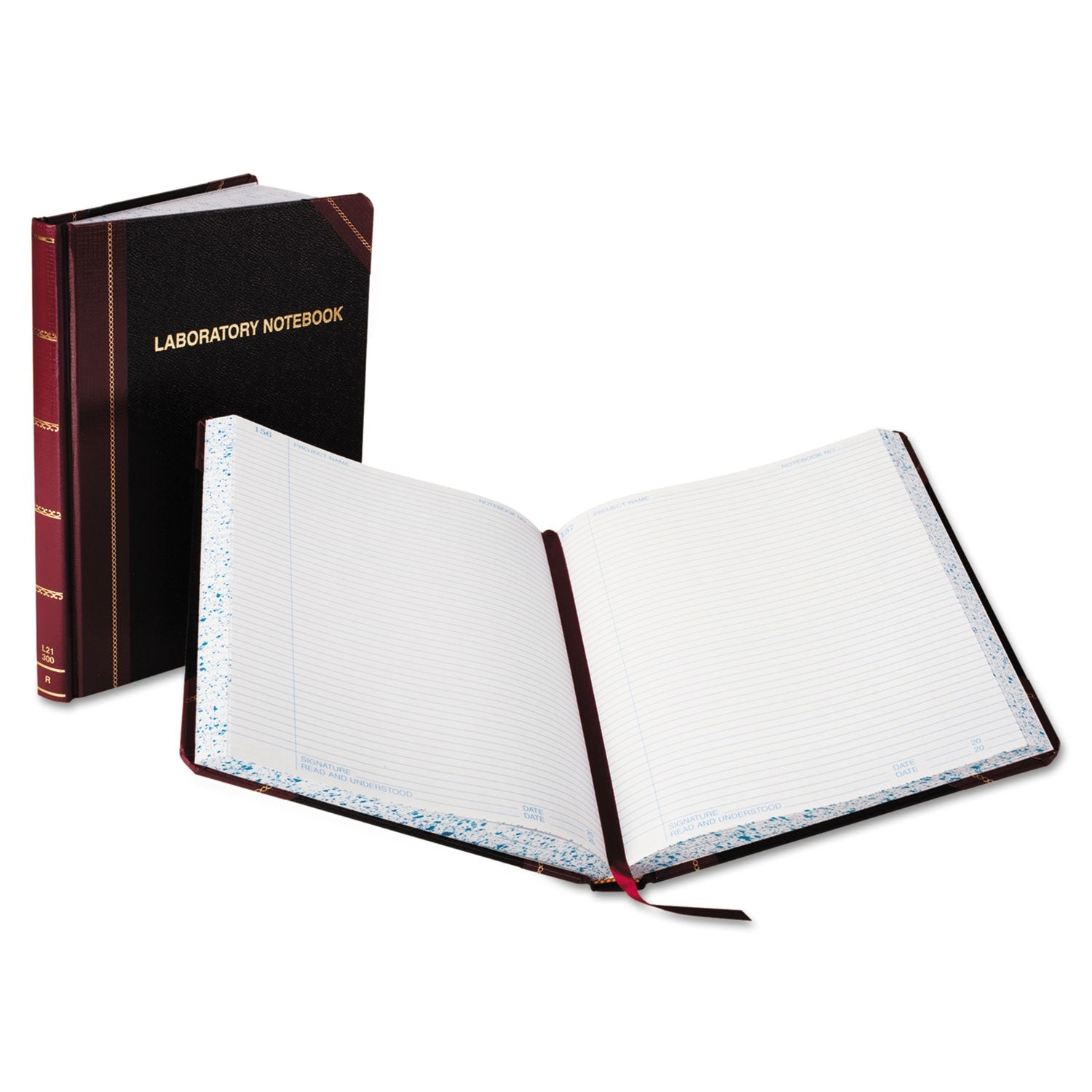 Laboratory Notebook | 150 Sheets | Black/Red