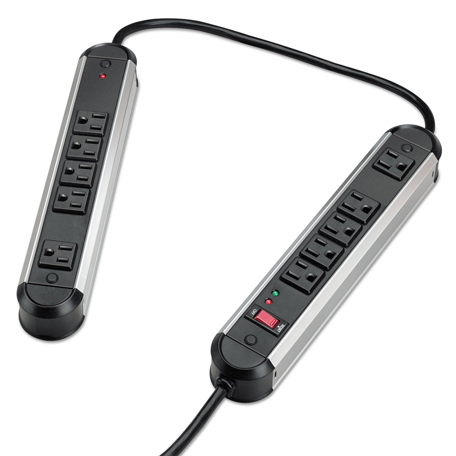 Split Metal Surge Protector | 10-Outlet | Fellowes
