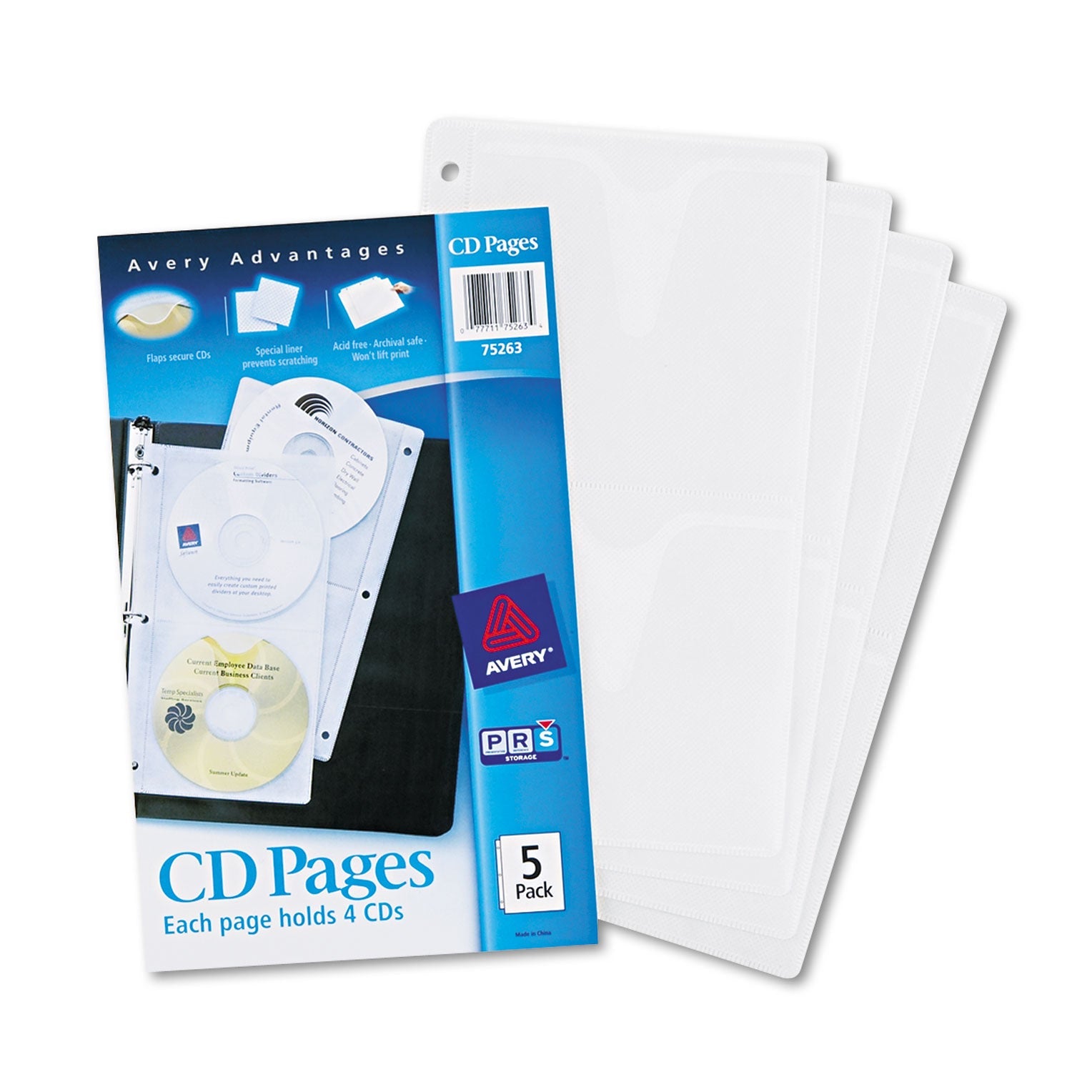 Two-Sided CD Organizer Sheets | 4-Disc Capacity
