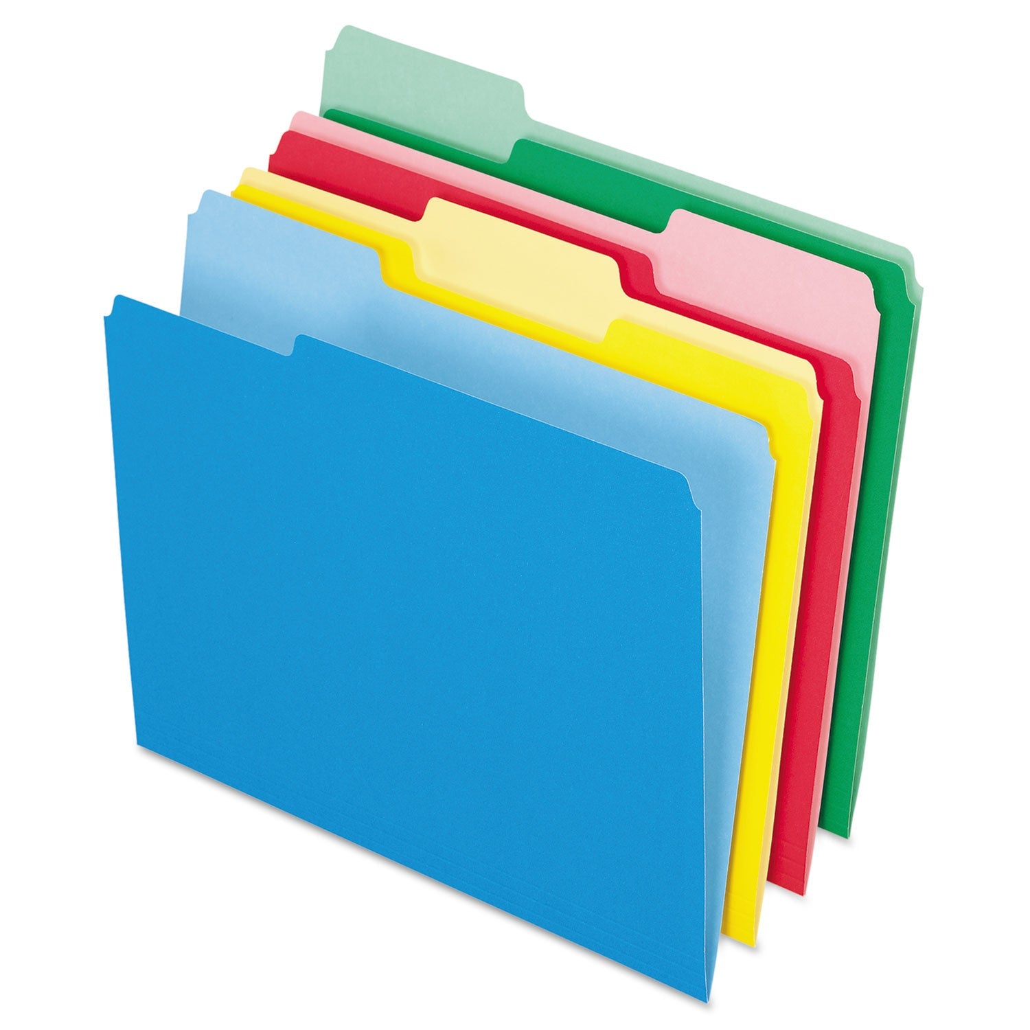 Pendaflex® Colored File Folders, 1/3-Cut Tabs: Assorted, Letter Size, Assorted Colors, 24/Pack