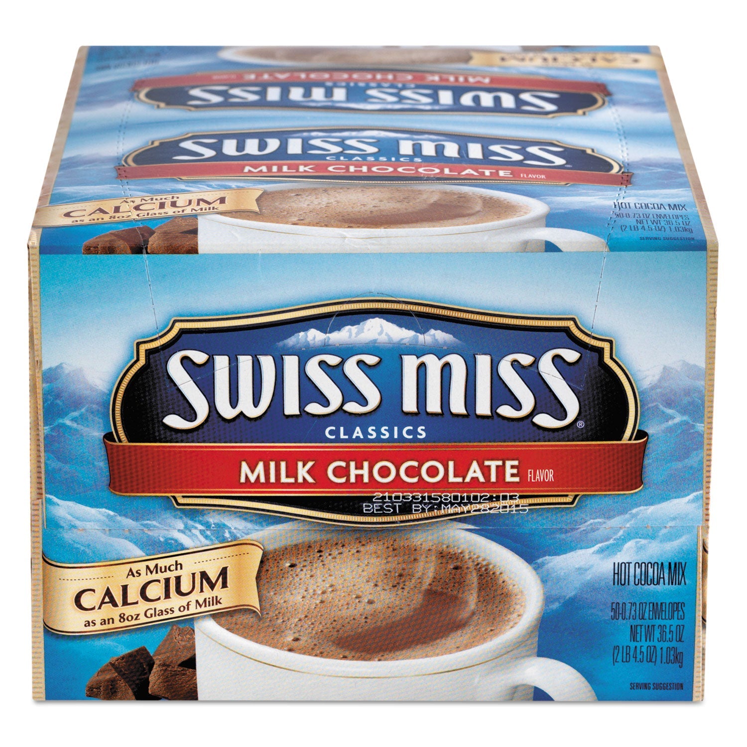 Swiss Miss® Hot Cocoa Mix, Regular, 0.73 oz. Packets, 50 Packets/Box