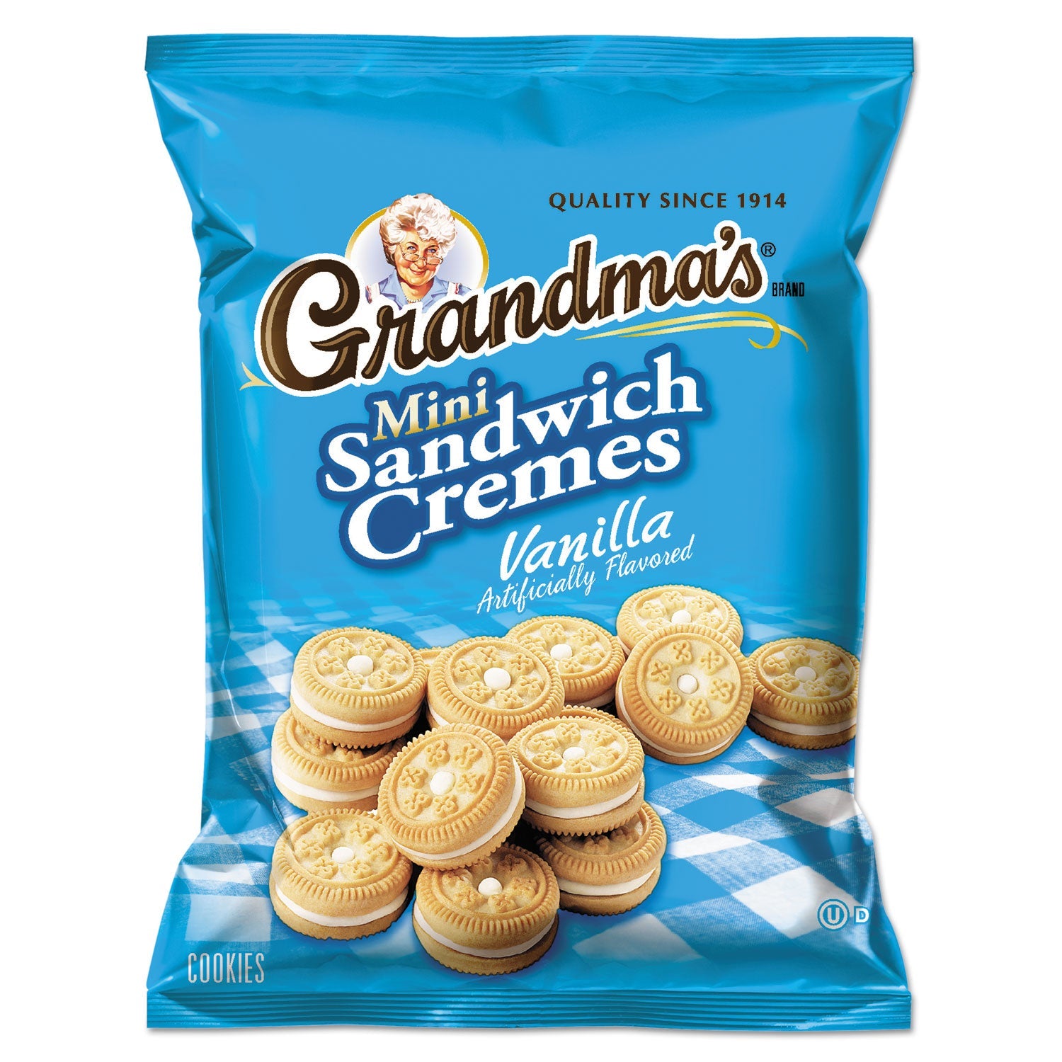 Mini Vanilla Creme Sandwich Cookies | 24/Carton