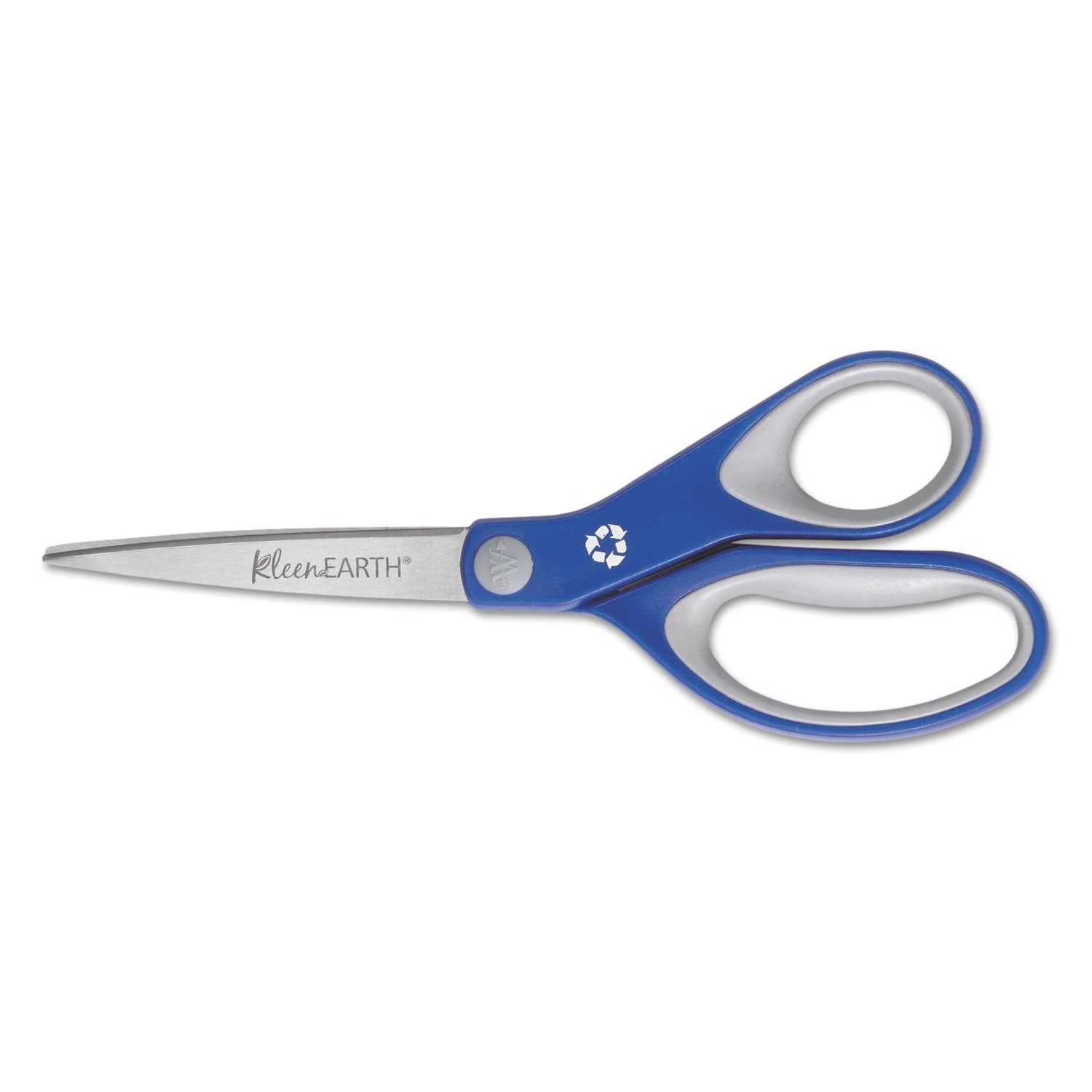 KleenEarth Soft Handle Scissors | 8" | Blue/Gray
