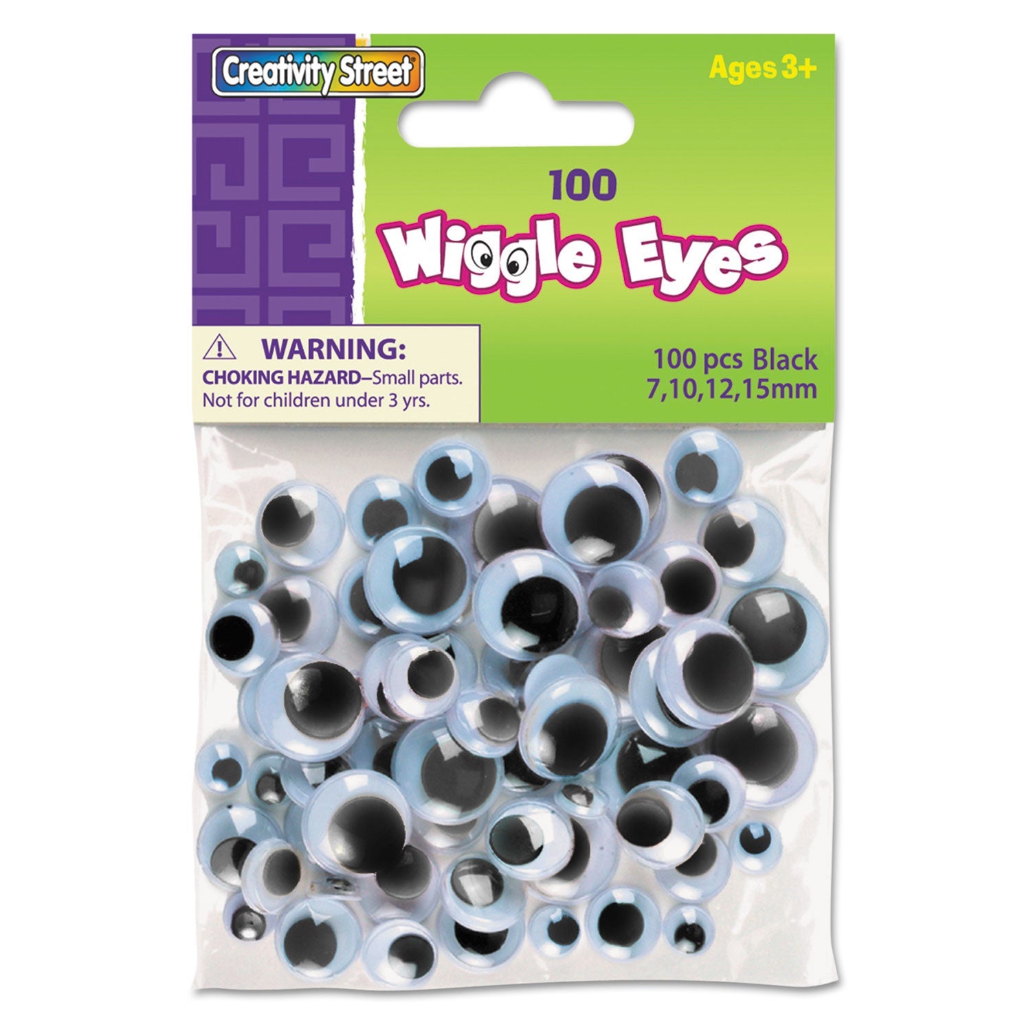 Wiggle Eyes Assortment | 100-Pack For Crafts