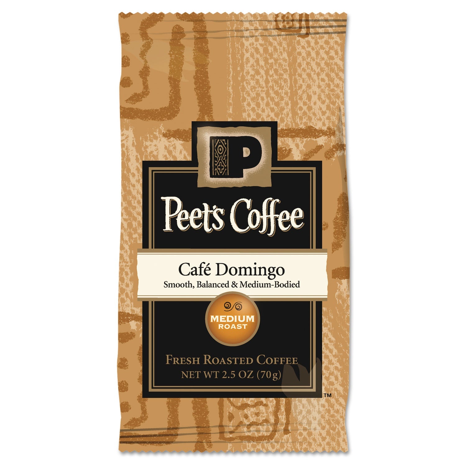 Peet's Coffee & Tea® Coffee Portion Packs, Cafe Domingo Blend, 2.5 Oz Frack Pack, 18/box