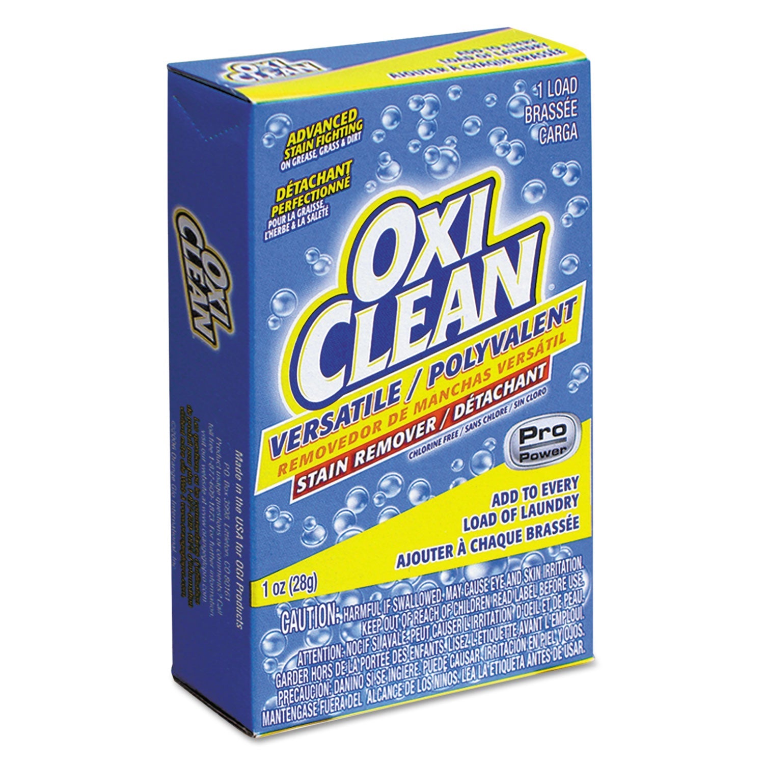 OxiClean™ Versatile Stain Remover Vend-Box, 1-Load, 1oz Box, 156/carton